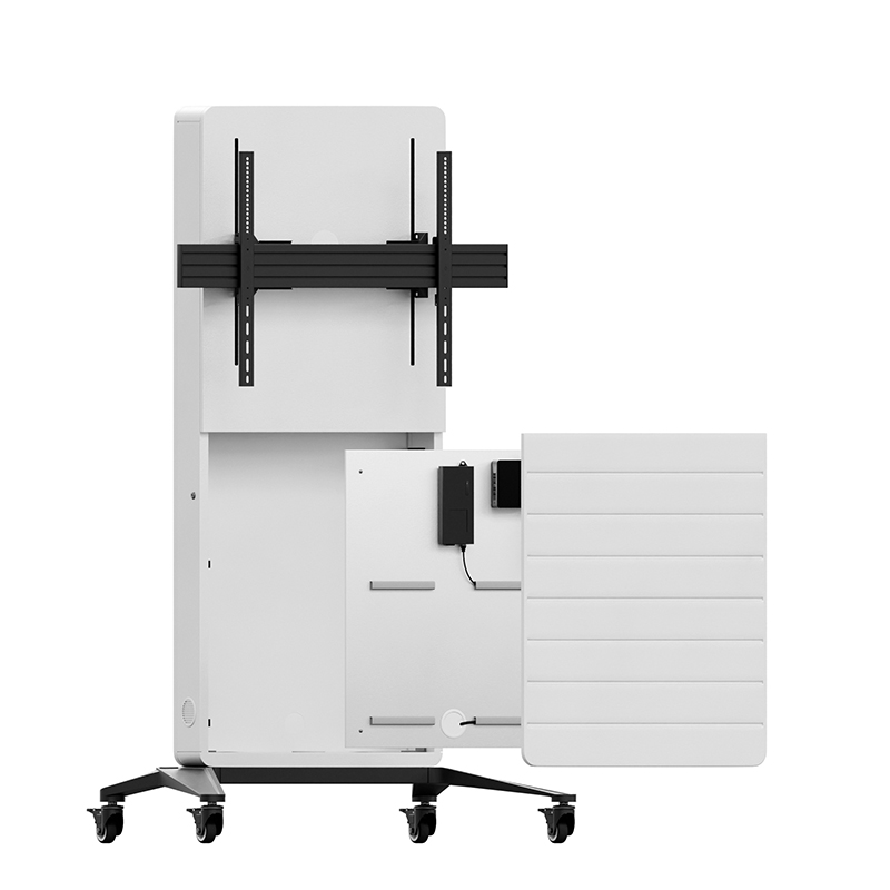 Hagor-CON-Line-R-M-Lift-Mobiele-mediastandaard-met-hefmechanisme-voor-een-scherm-van-55-75-elektrisch-in-hoogte-verstelbaar