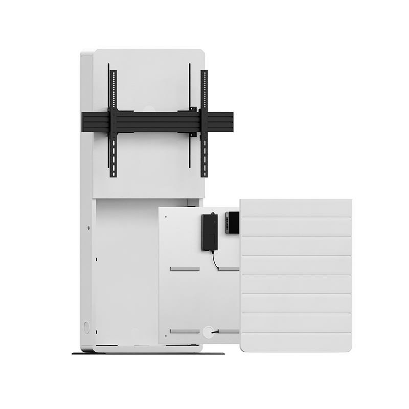 Hagor-CON-Line-R-FS-Lift-Vrijstaande-mediastandaard-met-hefmechanisme-voor-een-scherm-van-55-75-elektrisch-in-hoogte-verstelbaar