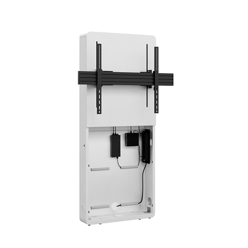 Hagor-CON-Line-R-W-Lift-Media-displaystandaard-van-vloer-tot-wand-met-hefmechanisme-voor-een-scherm-van-55-75-elektrisch-in-hoogte-verstelbaar