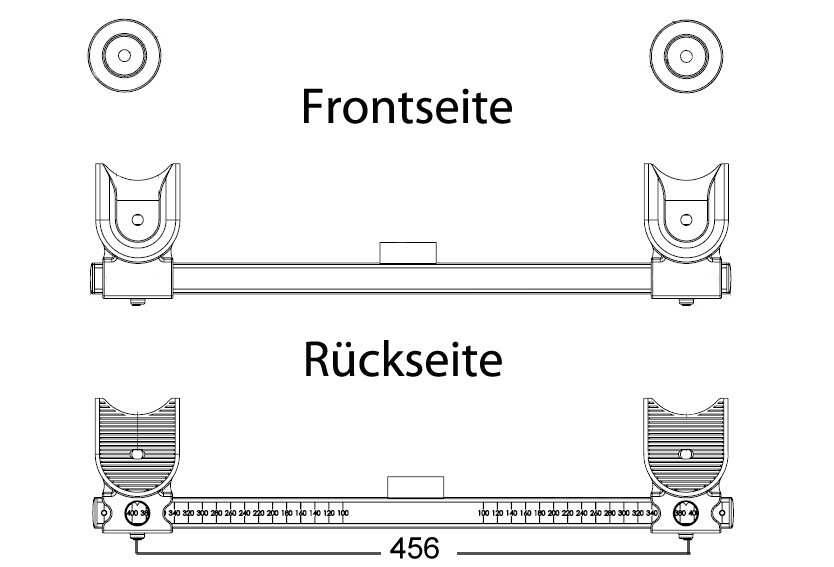 VCM-universele-muurbeugel-WF-100-stijf-Zwart