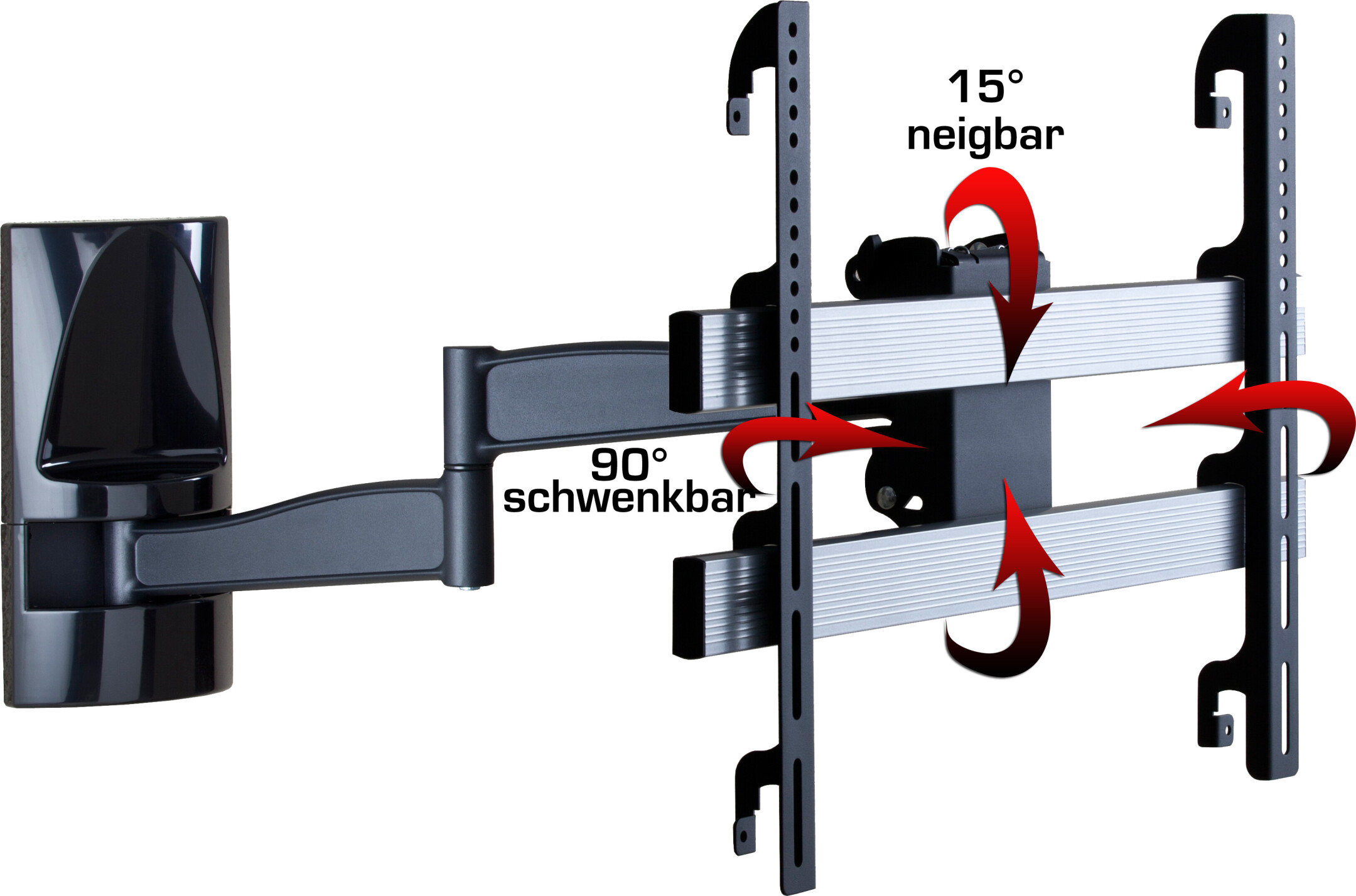 VCM-WS-300-muurbeugel-zwenkbaar-kantelbaar-zwart