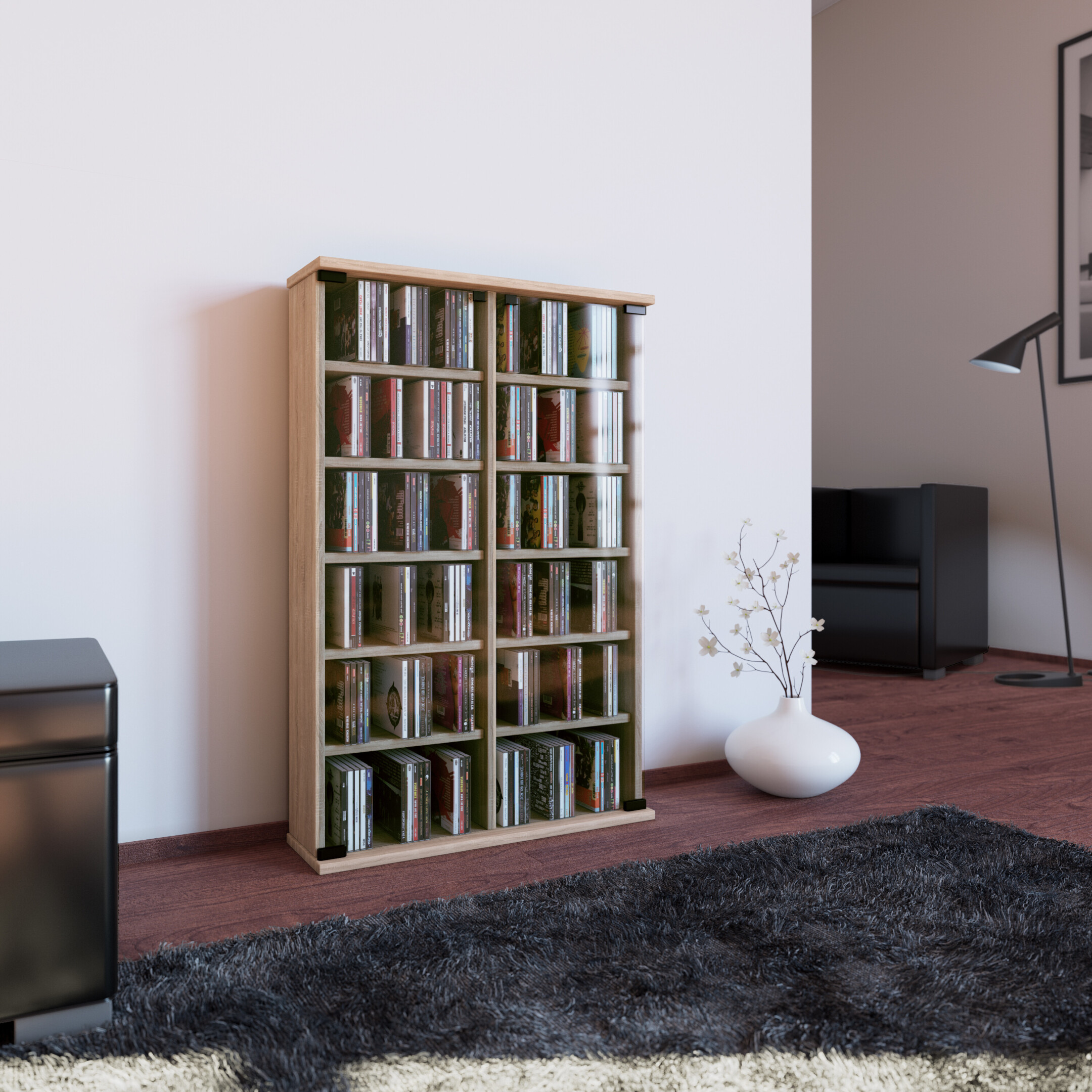 VCM-CD-DVD-Moebel-Roma-Schrank-Regal-in-6-Farben-sonoma-eiche-saegerau