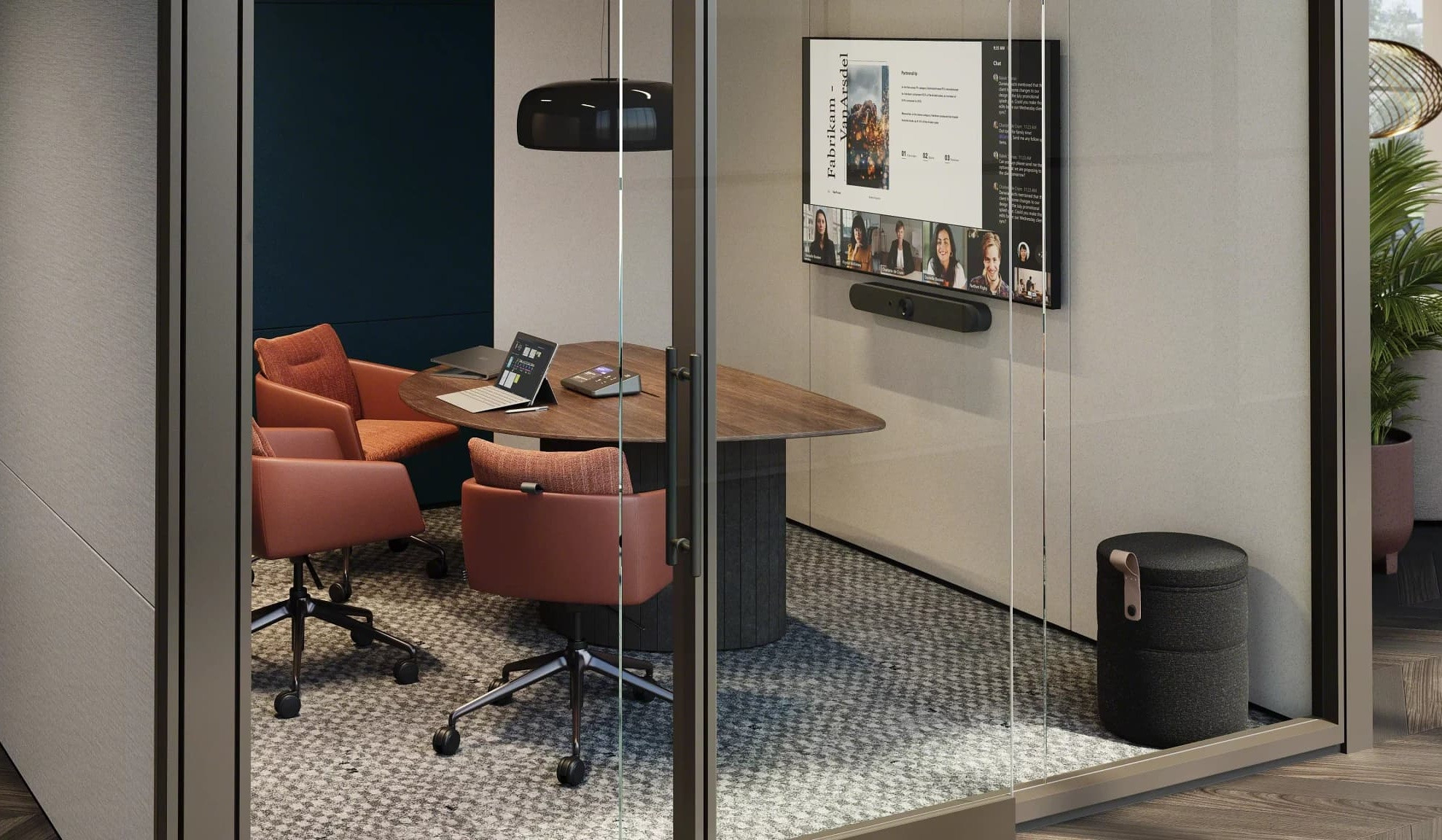 Steelcase-Ocular-COUPE3-Konferenztisch-fur-Huddle-Rooms-und-hybride-Meetings-mit-bis-zu-3-Personen