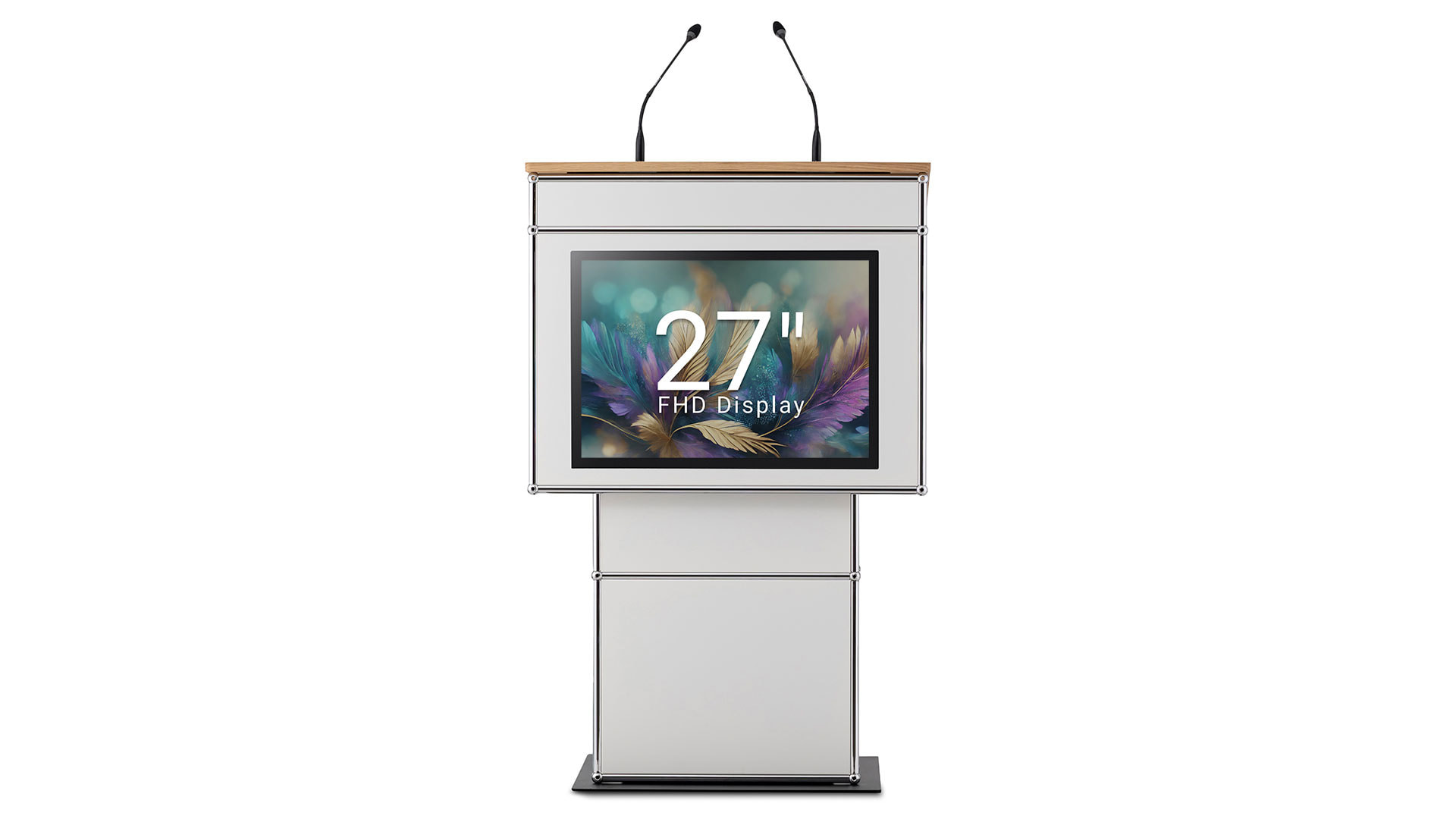 infoWERK-rednerPULT-FM39H-mit-optionalem-Display-und-hohenverstellbar-fur-moderne-Konferenzraume