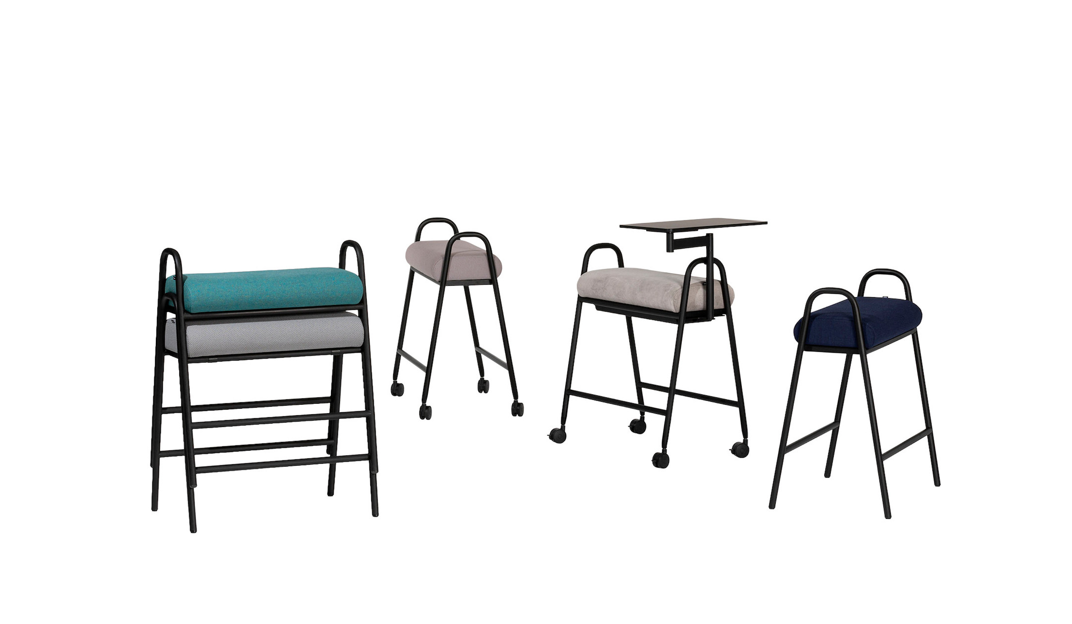 Bene-U-TURN-Sitzgelegenheit-auf-Rollen-oder-Gleitern-optional-mit-schwenkbarem-Aufsatztisch