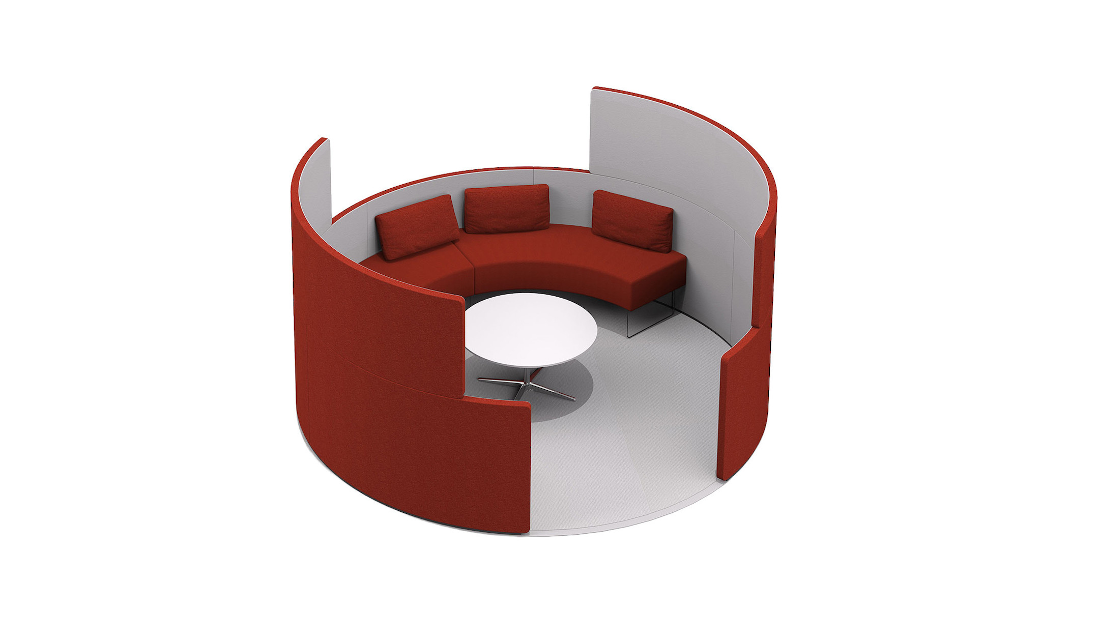Bene-PARCS-Toguna-Circle-Raum-im-Raum-Element-mit-halbhohen-Wanden-fur-entspannte-Gesprachsraume