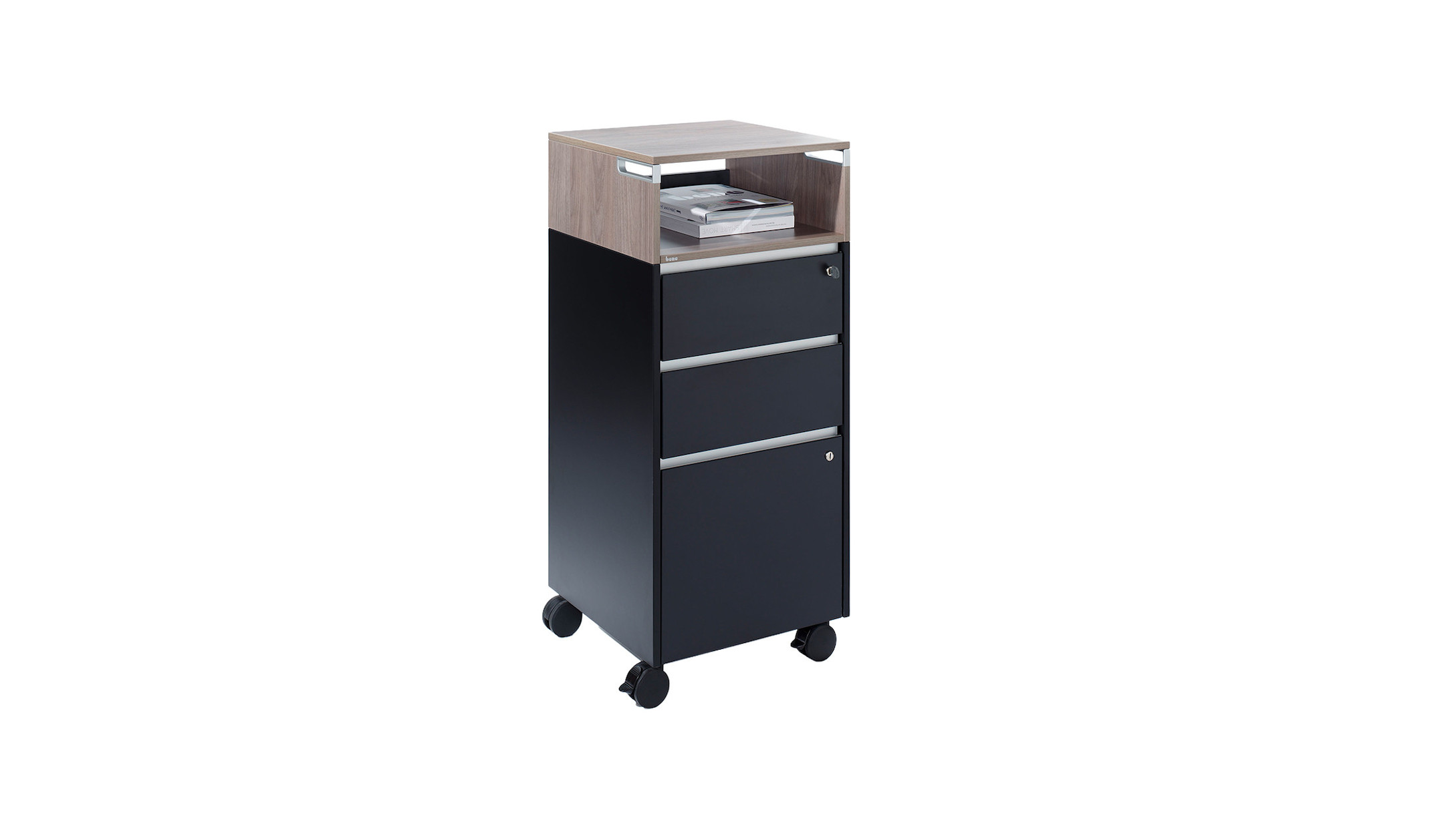 Bene-T-CADDY-Medium-Rollcontainer-mit-individuell-gestaltbarem-Stauraum