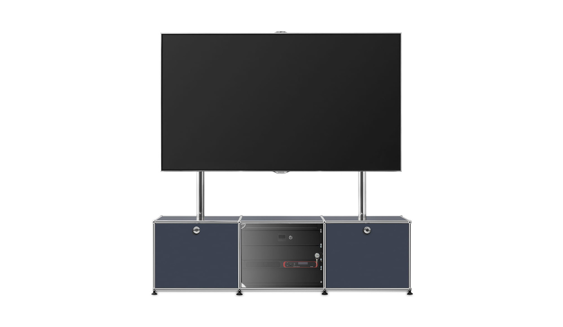 infoWERK-FL150-lowBOARD-mit-Halterung-fur-Displays-bis-zu-98-Zoll-fur-stilvolle-Konferenzraume