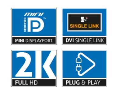 Purelink-Mini-DP-Thunderbolt-naar-DVI-adapter-wit