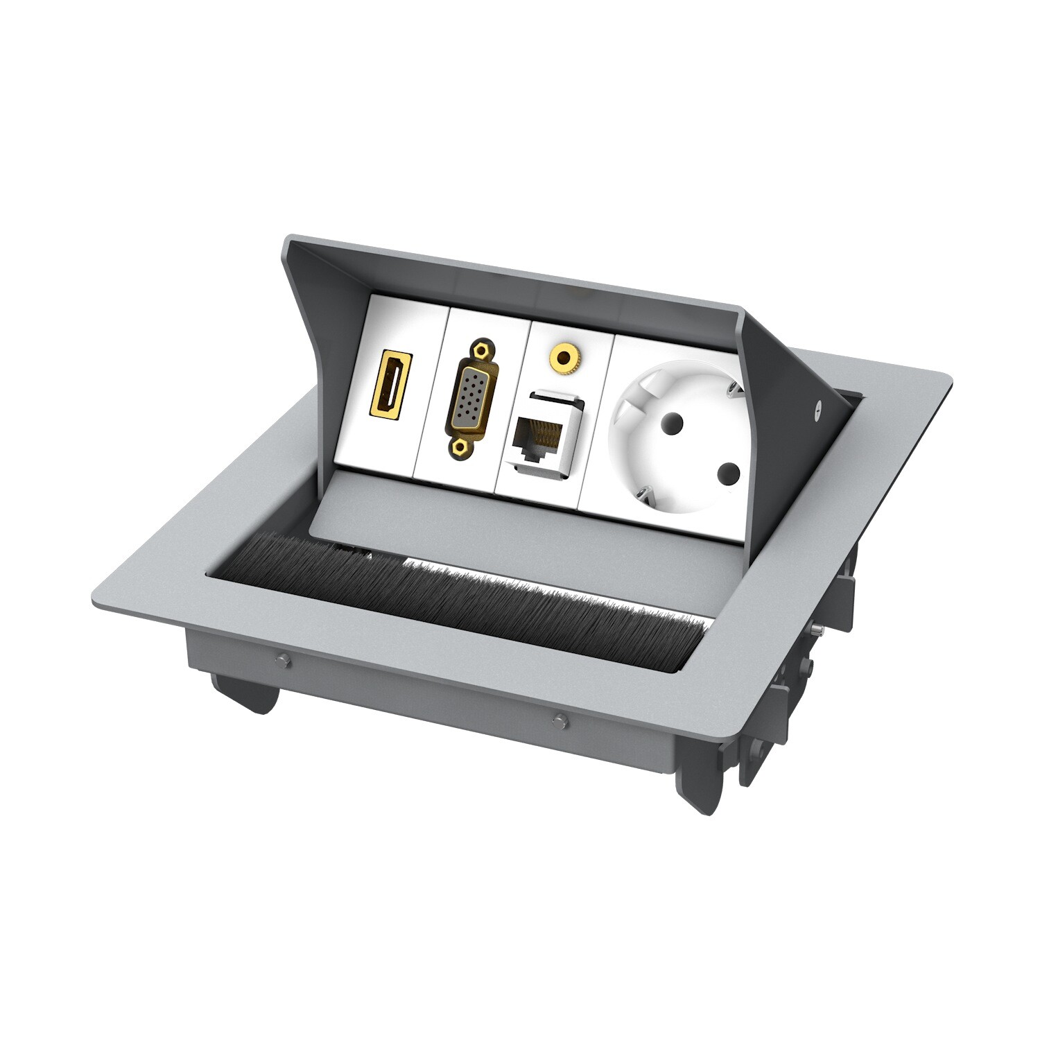 Kindermann-CablePort-standard2-2-fach-1-x-Strom