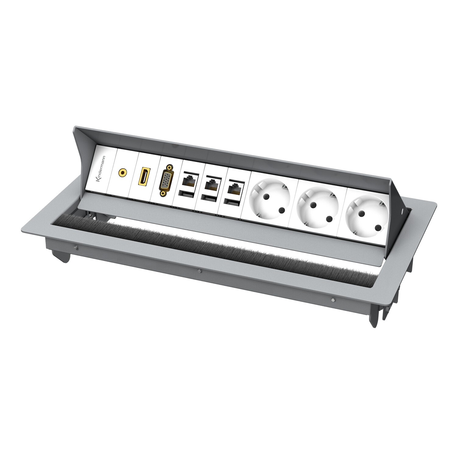 Kindermann-CablePort-Standard-6-fach-3-x-Strom