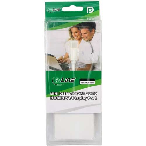 InLine-Mini-DisplayPort-naar-HDMI-DVI-DisplayPort-adapterkabel-wit
