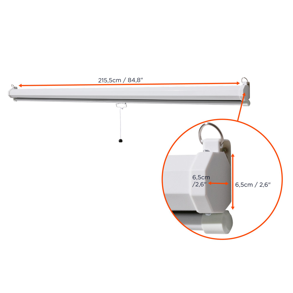 celexon-basic-projectiescherm-100-200x150-cm-4-3-uittrekbaar-Full-HD-4K-projectiescherm-voor-thuisbioscoop-of-kantoorpresentaties-projectiescherm-geschikt-voor-plafondmontage-of-wandmontage