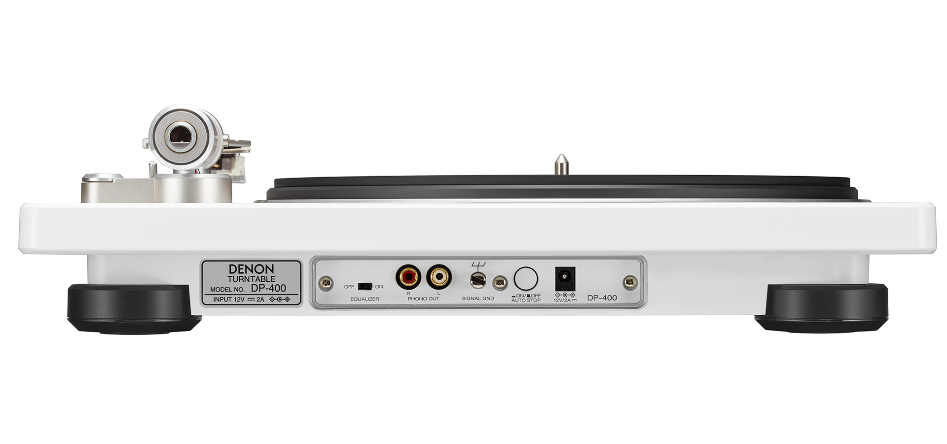 Denon-DP-400-Hi-Fi-Plattenspieler-mit-integriertem-Phono-EQ-weiss