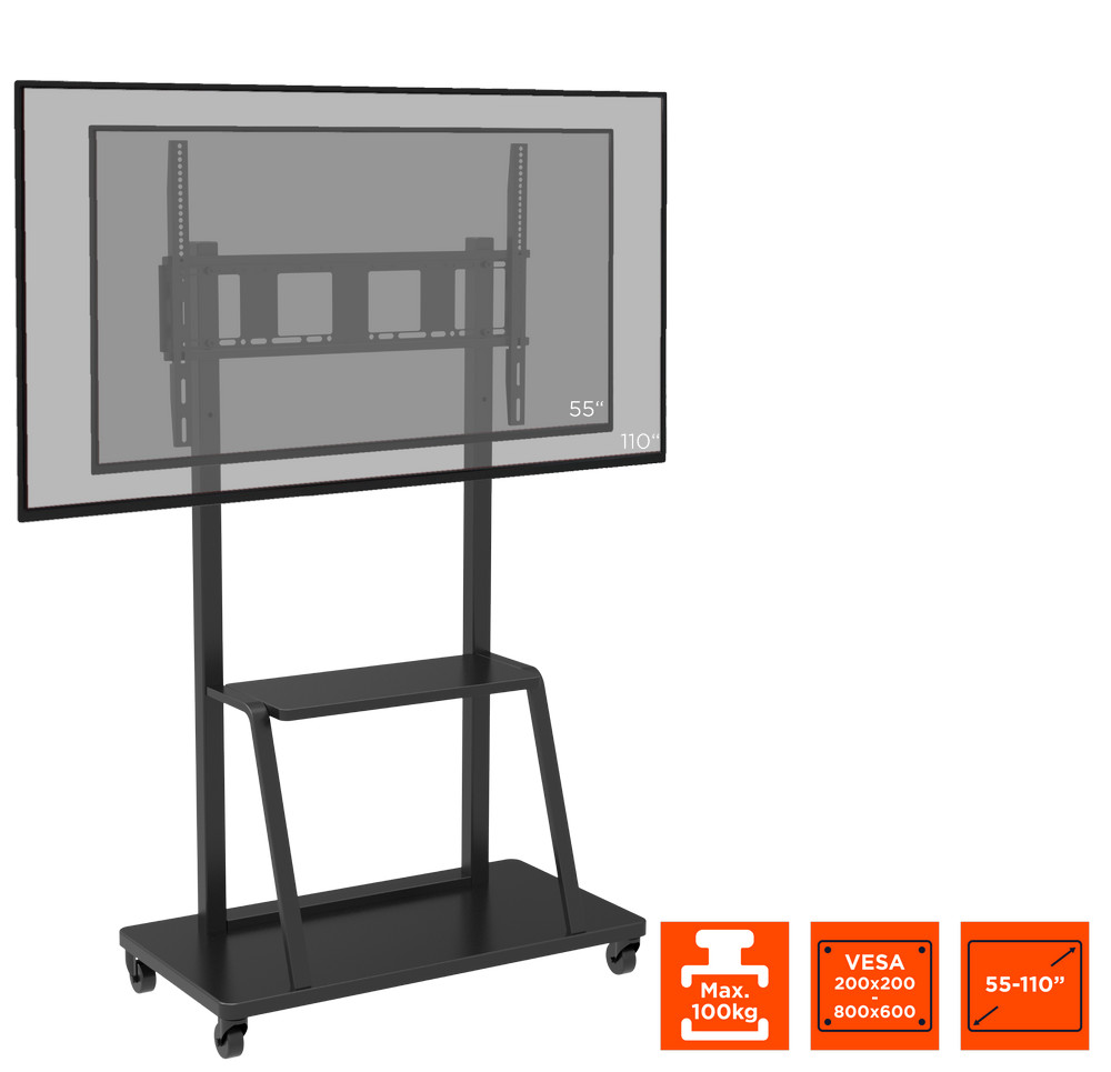 Celexon-Economy-hoogte-verstelbare-Display-Rolwagen-Adjust-55110MP