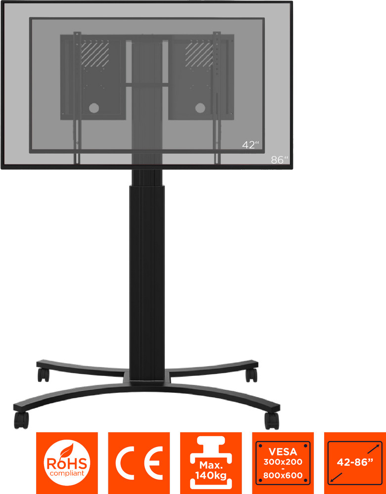 Celexon-Expert-elektrisch-hoogteverstelbaar-Display-Rolwagen-Adjust-4286MB-70cm