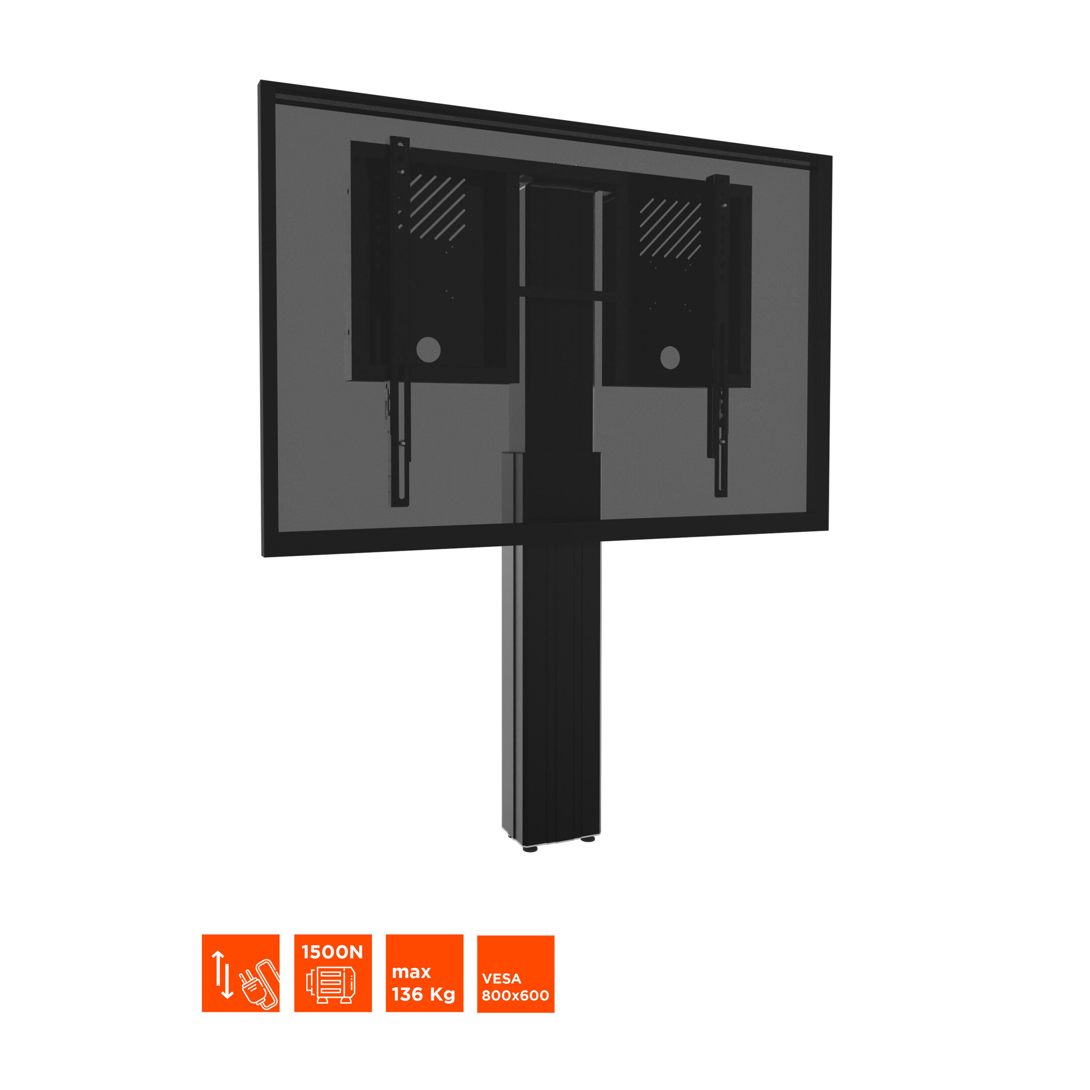 Celexon-Expert-elektrisch-hoogteverstelbare-Display-standaard-Adjust-4275WB-met-muurhouder-50cm