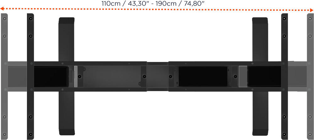 Celexon-motorisch-hoogteverstelbaar-bureau-Professional-eAdjust-58123-zwart-incl-bureaublad-125-x-75-cm