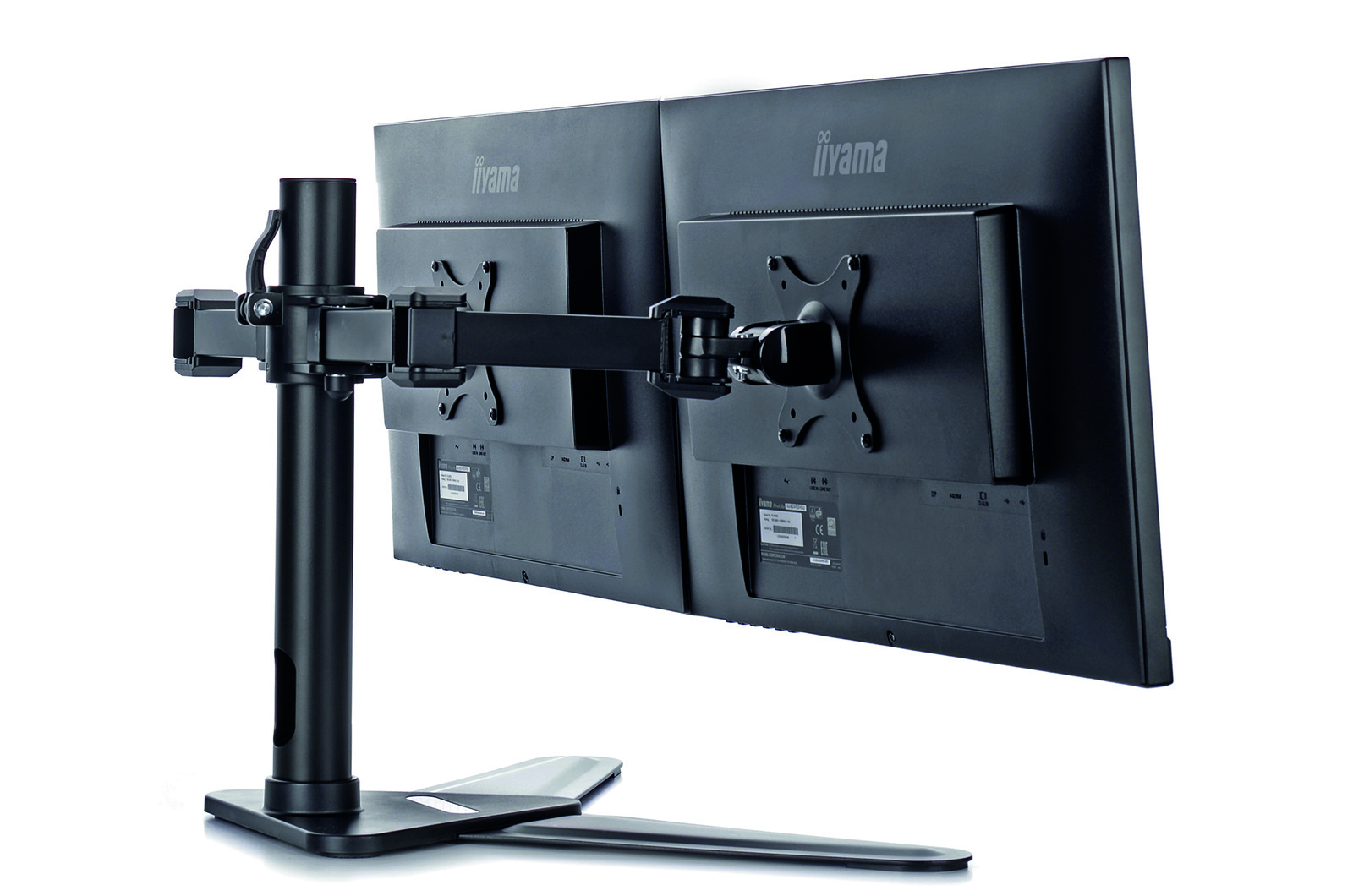 iiyama-DS1002D-B1-Comfortabele-dubbele-monitorbevestiging-met-standaard