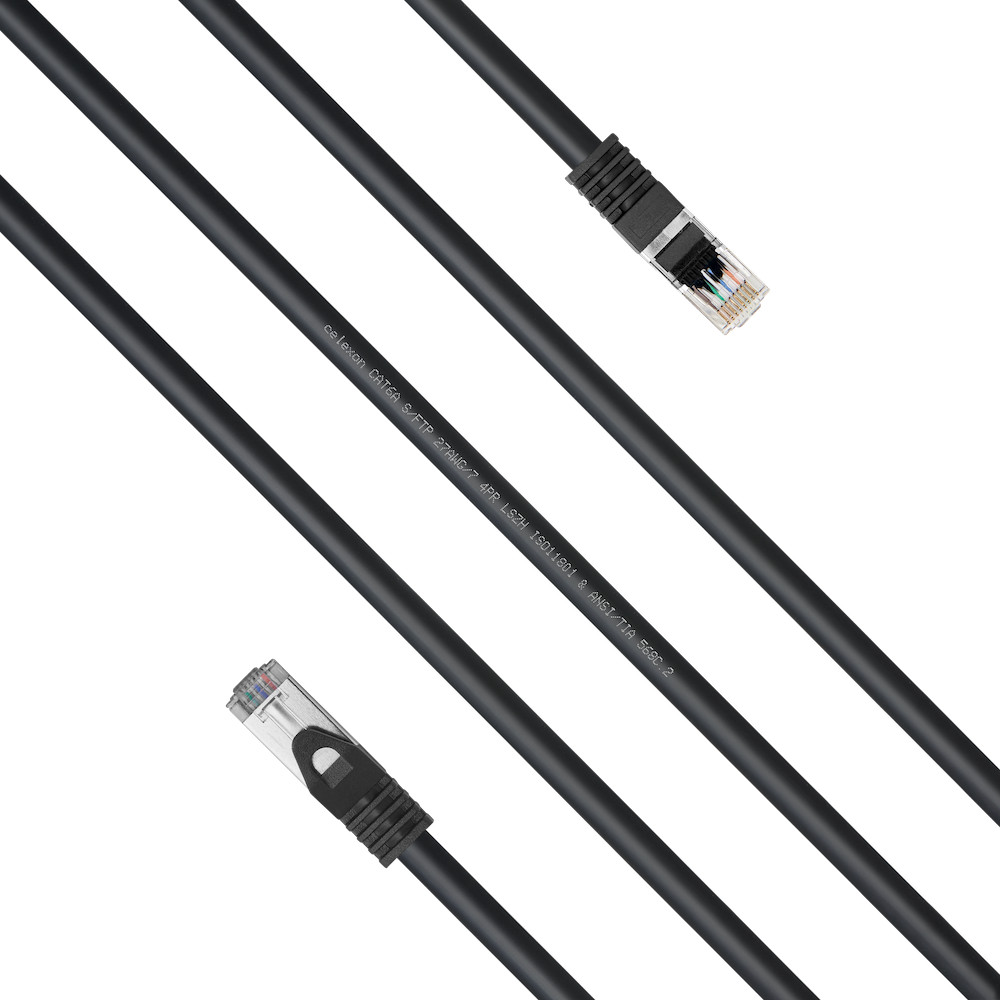 celexon-CAT-6A-Patchkabel-S-FTP-5-0m-zwart