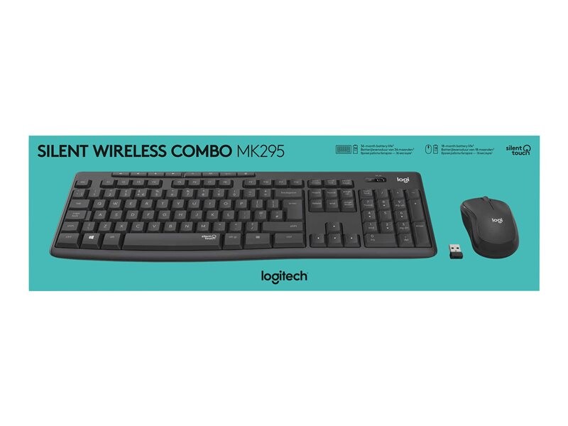 Logitech-MK295-Silent-Wireless-Combo-Tastatur-und-Maus-Set-Demoware