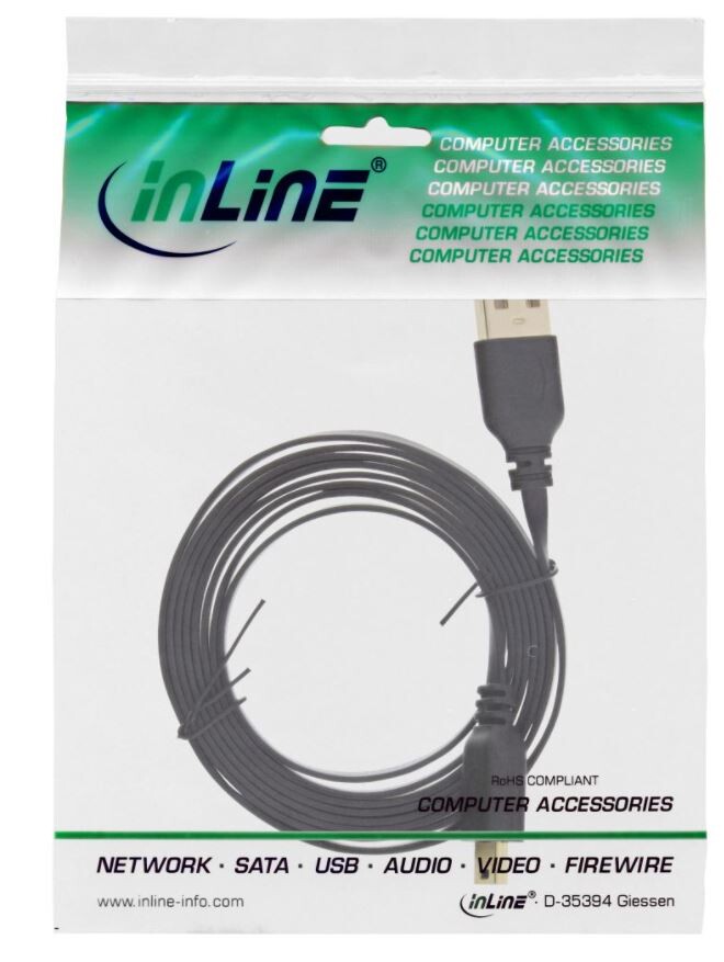 InLine-R-USB-2-0-Flachkabel-USB-A-Stecker-an-Mini-B-Stecker-5pol-schwarz-5m