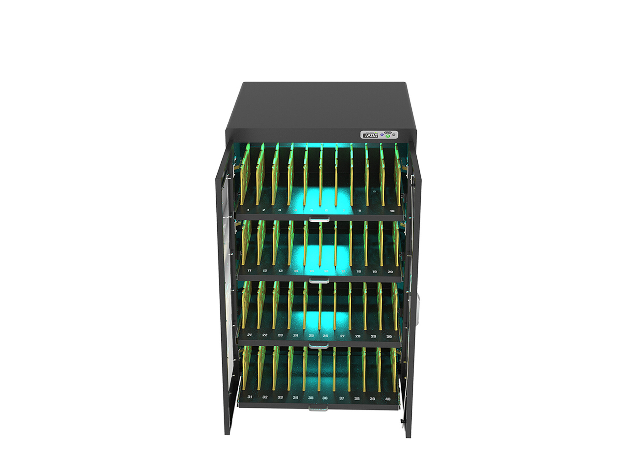 Good-Connections-R-ANTARES-N40E-Notebook-Ladewagen-bis-15-6-UV-C-Desinfektion-Einschaltverzogerung-schwarz