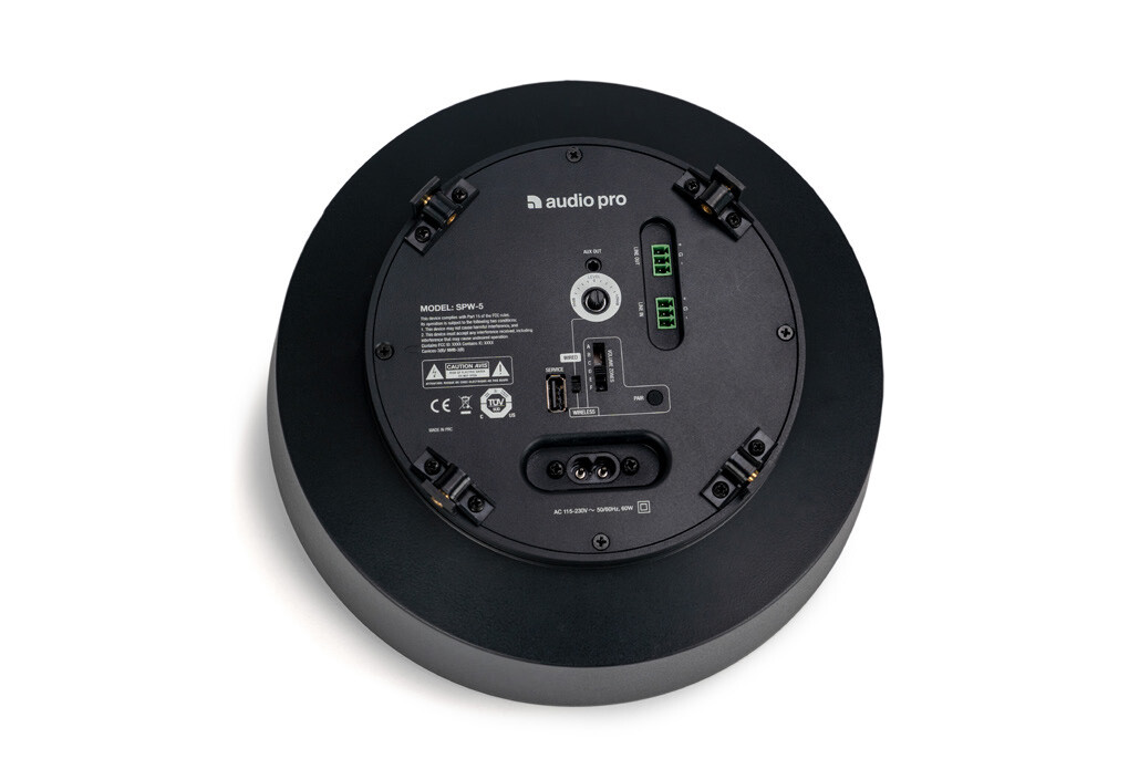 AudioPro-Business-SPW-5-Kabelloser-aktiver-Aufbaulautsprecher-mit-DSP-DECT-IPX4-2x25W-1x4-1x0-75-analoger-Line-In-schwarz