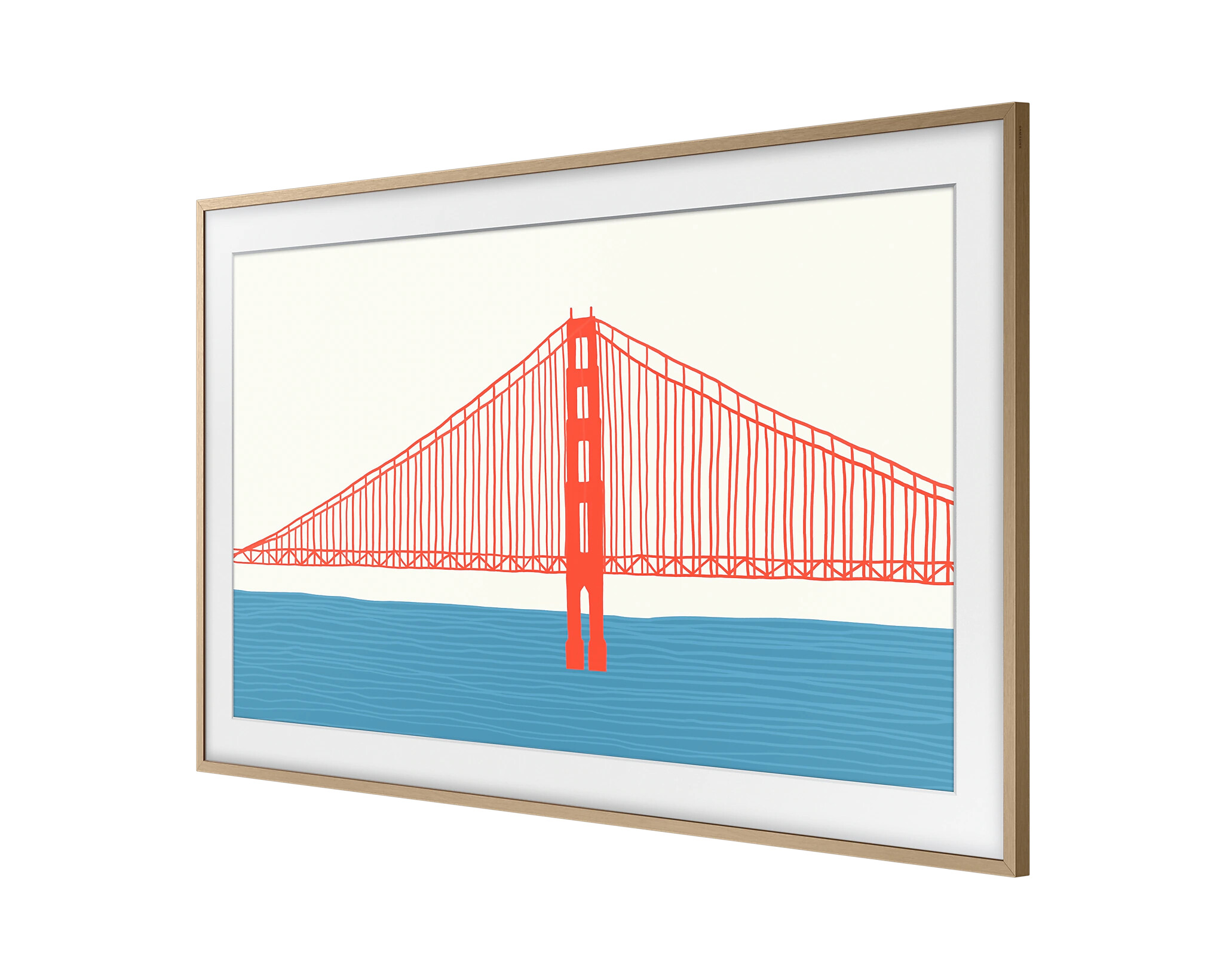 Samsung-The-Frame-65-Rahmen-Modern-in-Teak