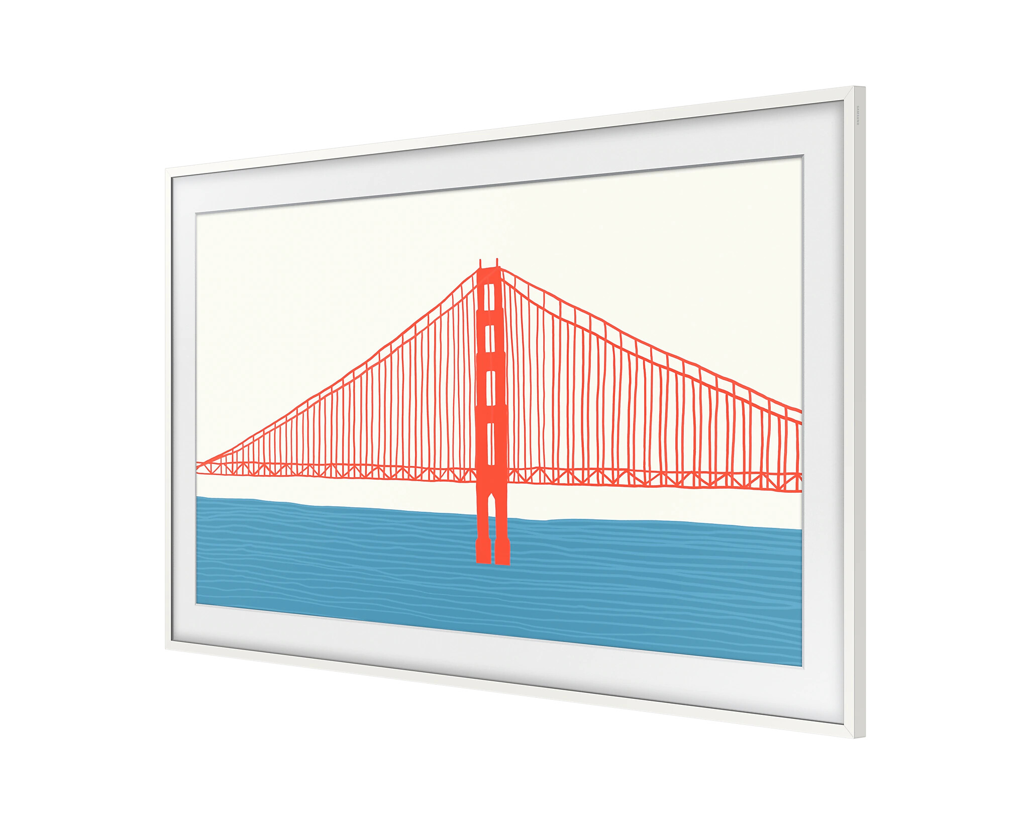 Samsung-The-Frame-55-Rahmen-Modern-in-Weiss