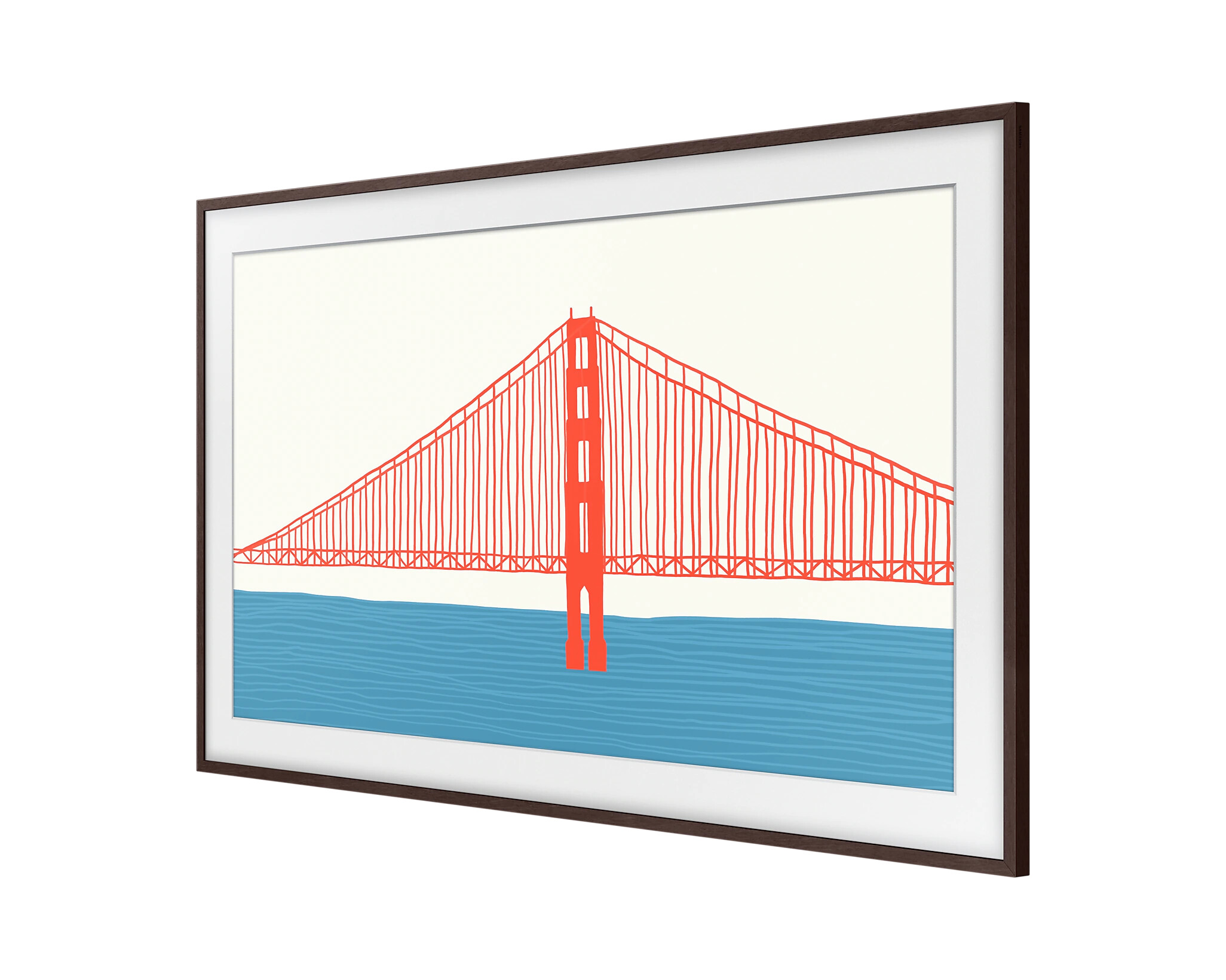Samsung-The-Frame-43-Rahmen-Modern-in-Braun