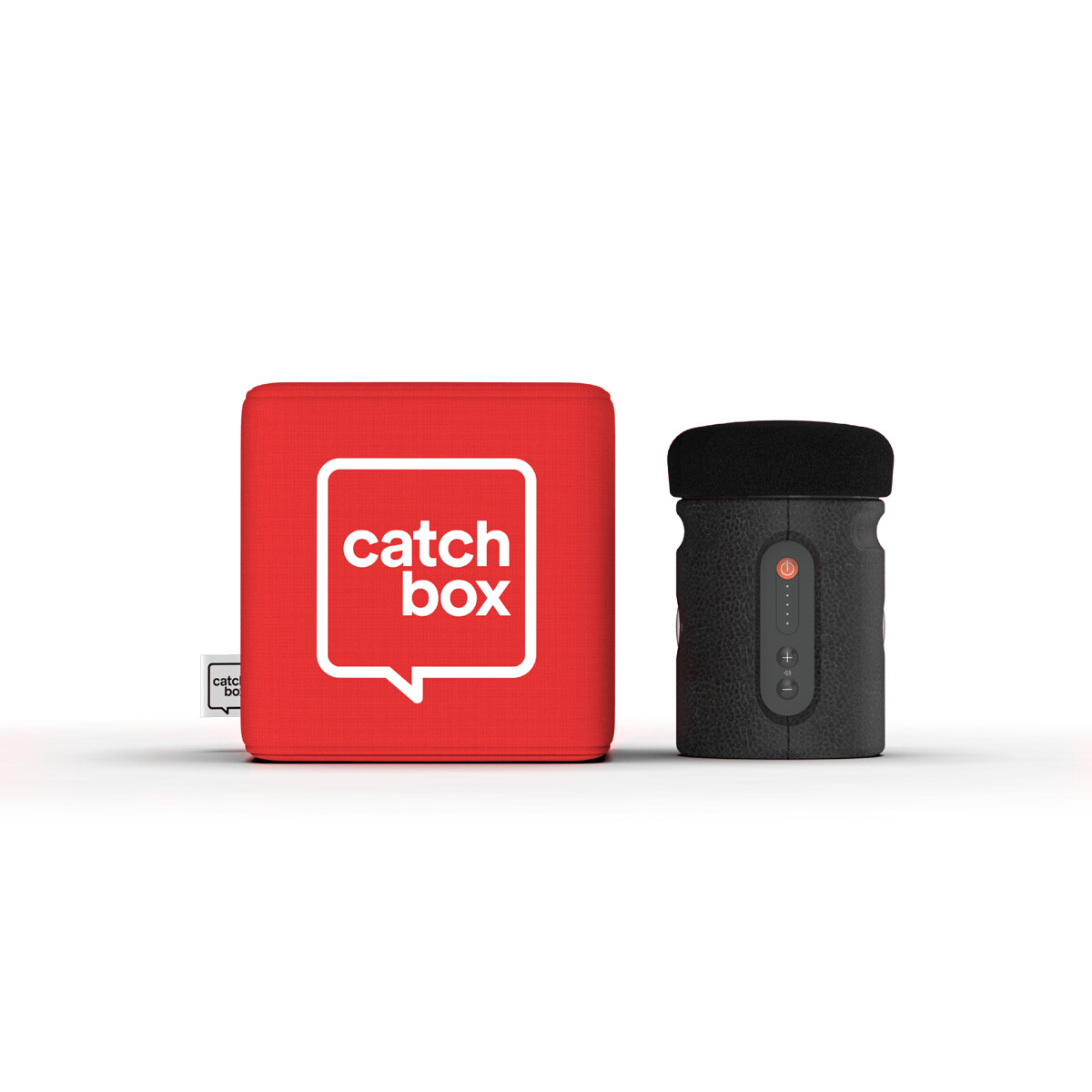 Catchbox-Plus-System-mit-Wurfmikrofon-Clip-kabellosem-Ladegerat-und-Dock