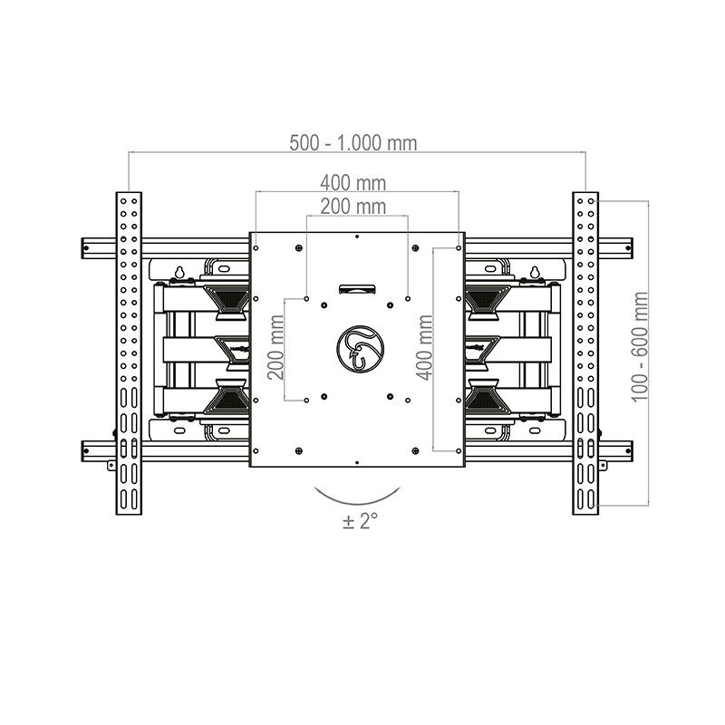 Hagor-BrackIT-XXL-HD-II-muurhouder-voor-65-98-max-VESA-1000x600-max-gewicht-140-kg-Demo