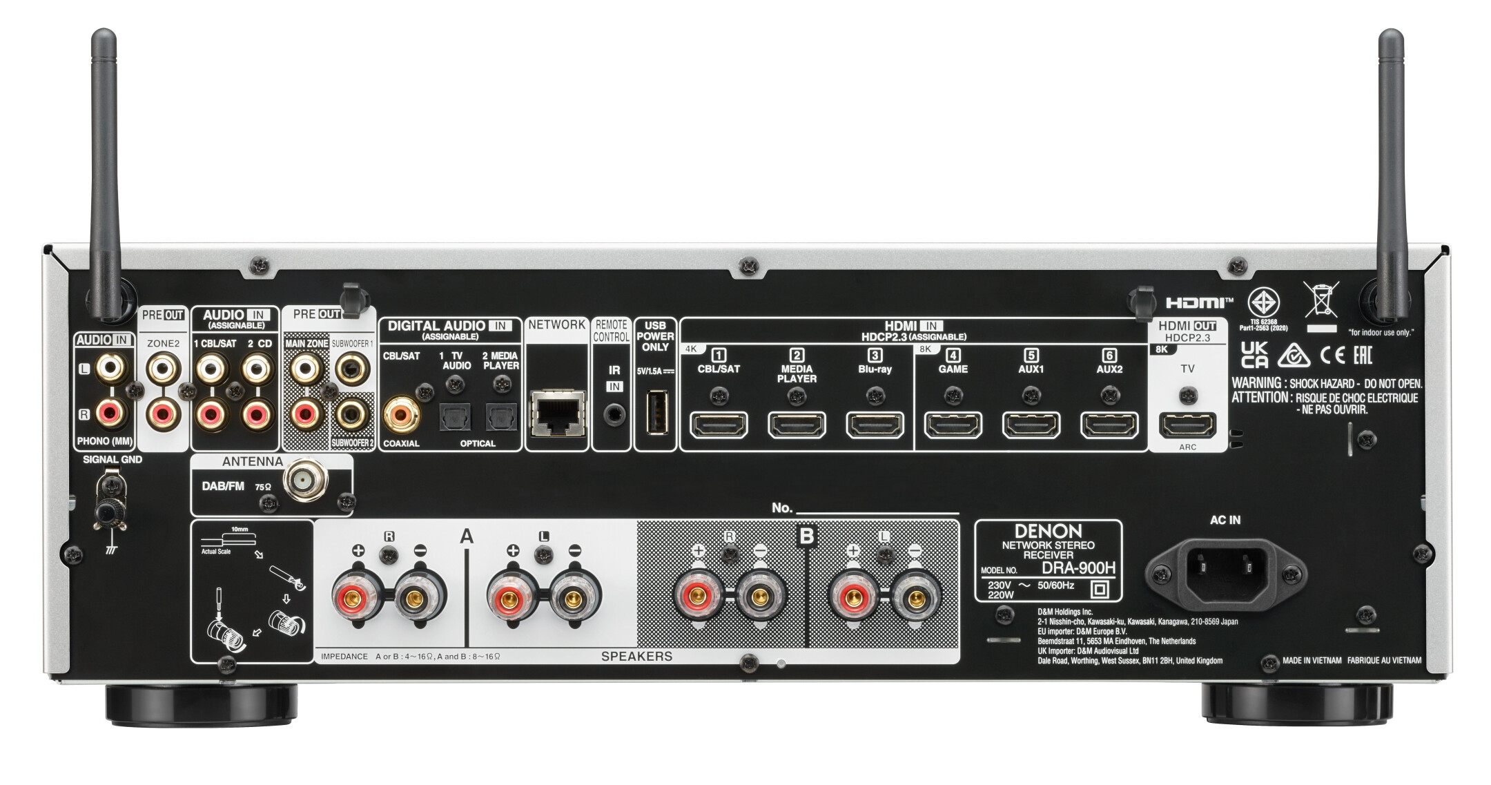 Denon-DRA-900H-8K-Netzwerk-Stereo-Receiver-mit-HEOS-R-Built-in-Silber