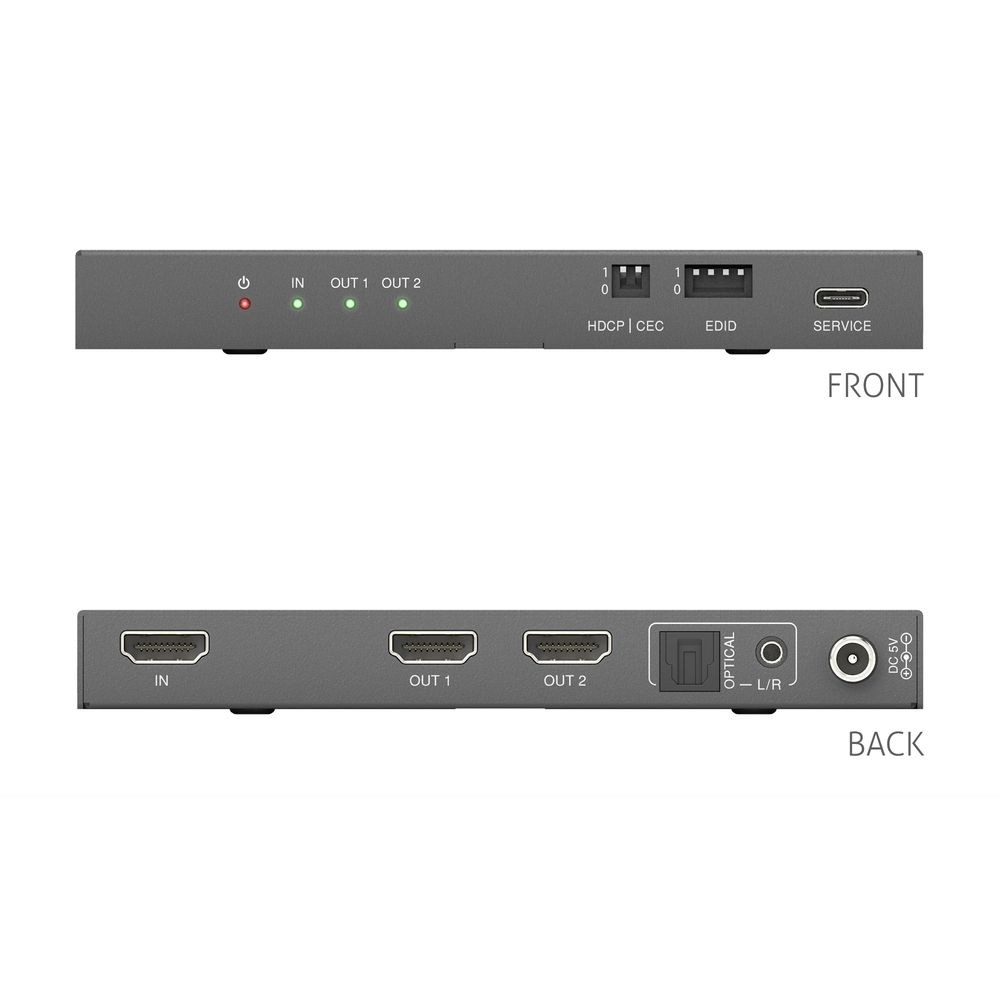 Purelink-PureTools-1x2-HDMI2-1-splitter-48Gbps-8K-60Hz-4-2-0-12-bit-Audio-De-Embedding-en-Signaalbeheer