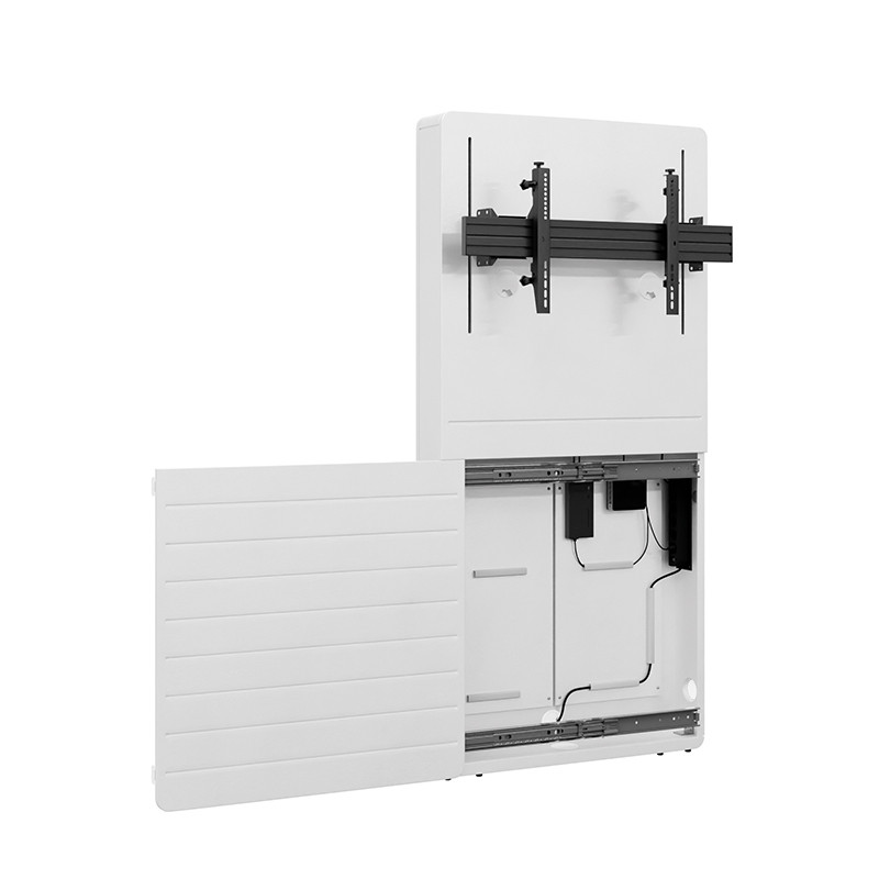 Hagor-CON-Line-R-Big-W-Lift-Media-voetstuk-met-vloer-muurbevestiging-amp-elektrische-hoogteverstelling-voor-een-75-98-beeldscherm