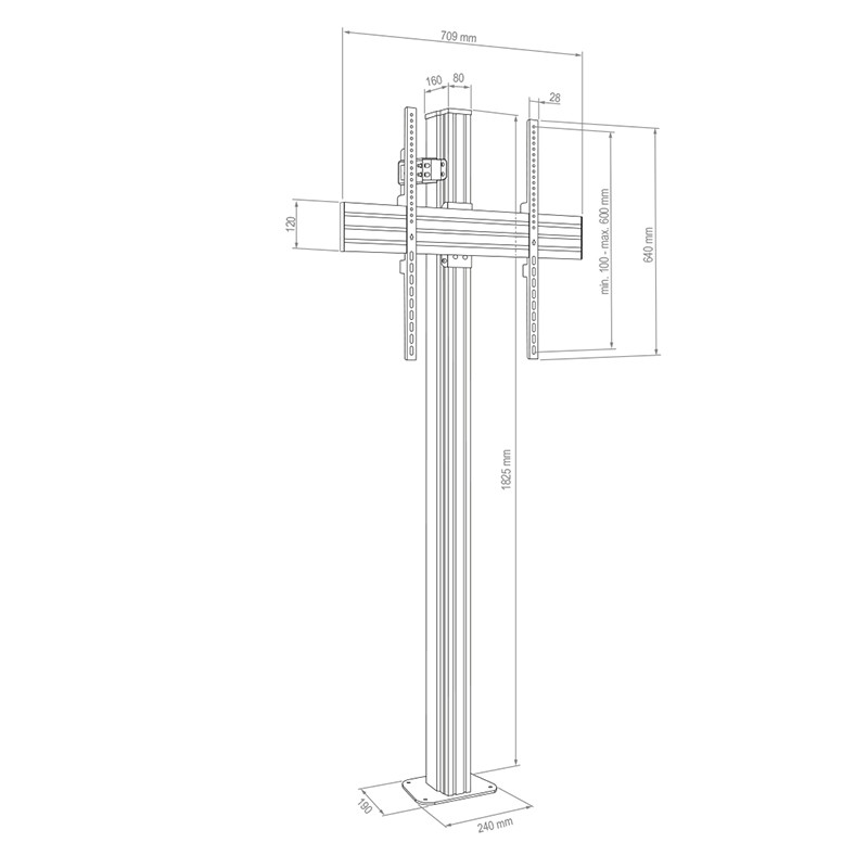 Hagor-CPS-vloer-wand-Single-55-65-statiefsysteem-voor-vloer-wand-montage