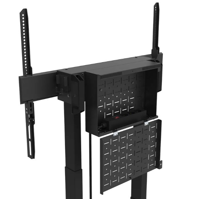 Neomounts-FL55-875BL1-gemotoriseerde-vloerstandaard-voor-schermen-van-55-100-Zwart
