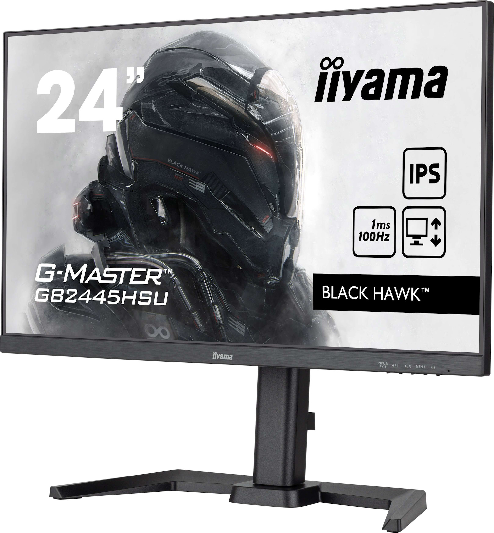 iiyama-G-MASTER-GB2445HSU-B2-24-Monitor-1920-x-1080-Full-HD-100Hz-1ms