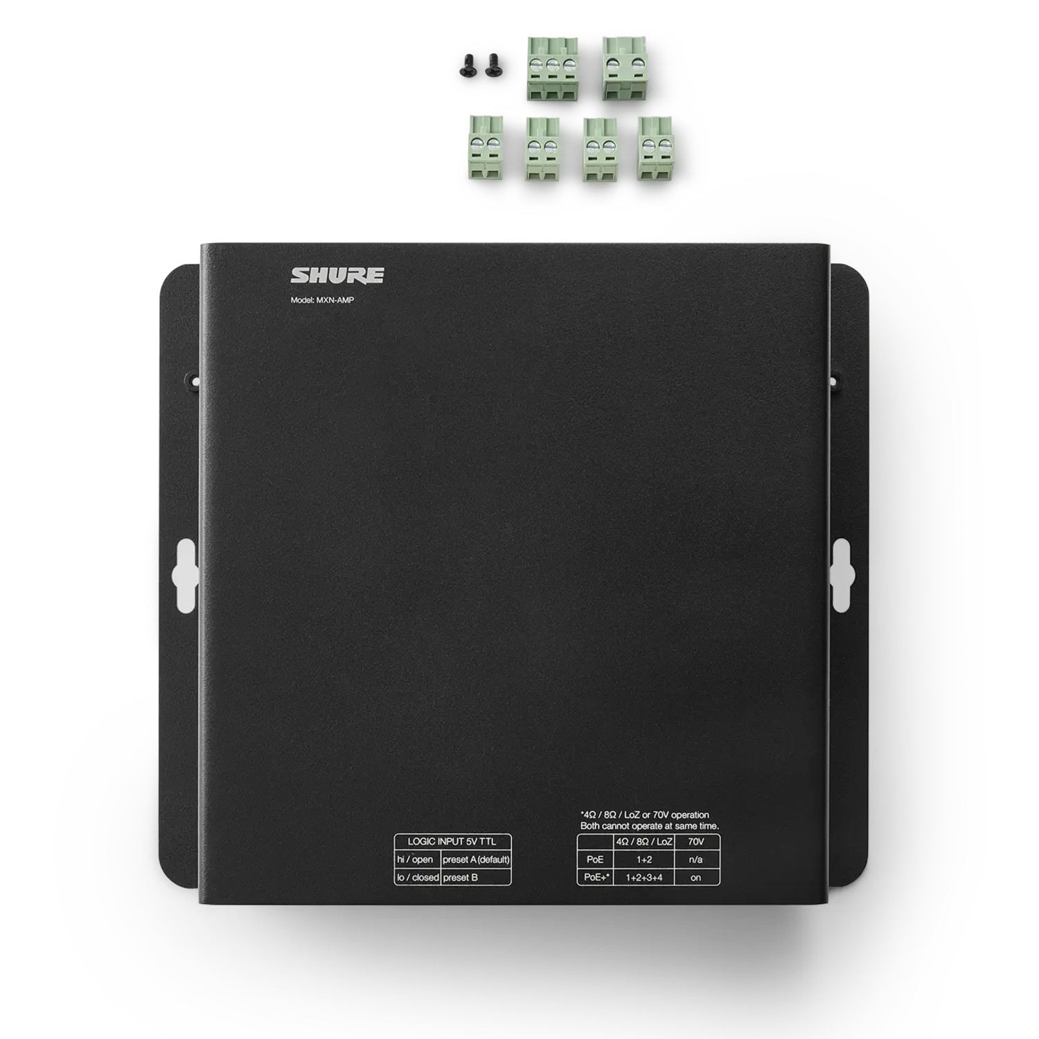 Shure-MXN-AMP-PoE-betriebener-Mehrkanal-Verstarker