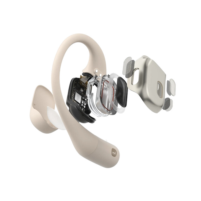 SHOKZ-OpenFit-Open-Ear-Design-Bluetooth-Kopfhorer-mit-28-Stunden-Wiedergabezeit-Farbe-Beige