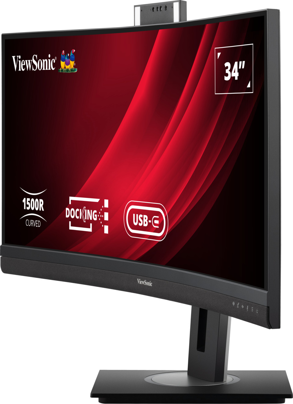 ViewSonic-VG3457CV-34-UWQHD-21-9-Curved-Video-Conferencing-Docking-Monitor-mit-Windows-Hello-Zoom-R-zertifizierter-Pop-up-Webcam