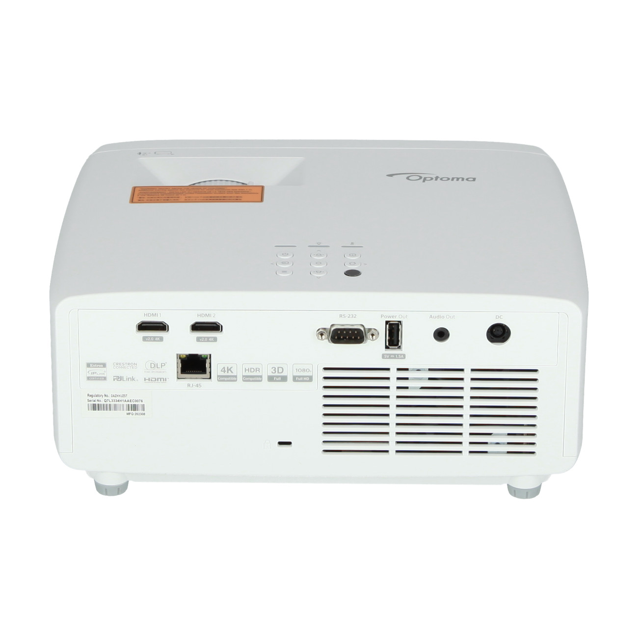 Optoma-ZH450ST-Full-HD-Kurzdistanz-Beamer-mit-4200-Lumen-und-nachhaltigem-Design-fur-Business-und-Konferenzraume-Demoware-Gold