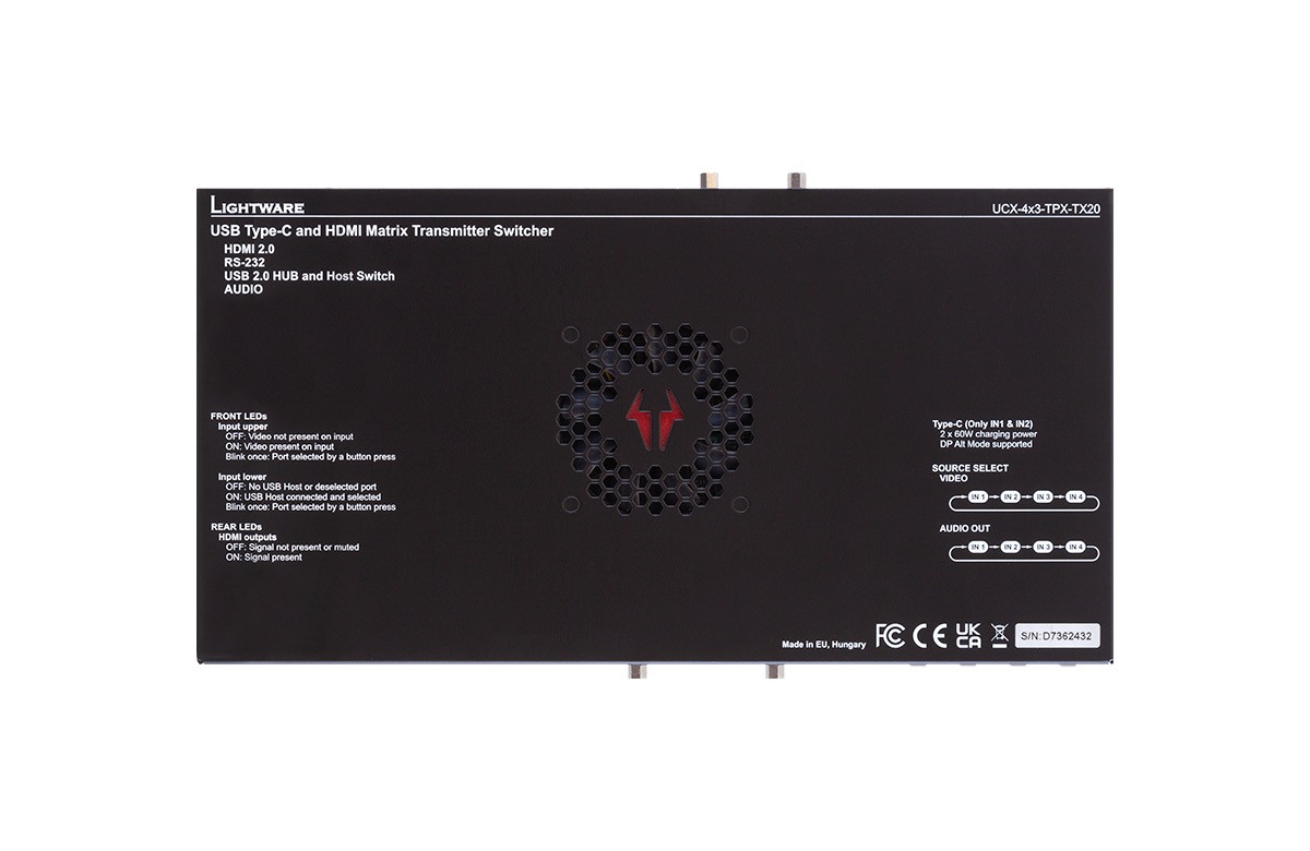 Lightware-UCX-4x3-TPX-TX20-Matrix-Transmitter-fur-USB-C-und-HDMI