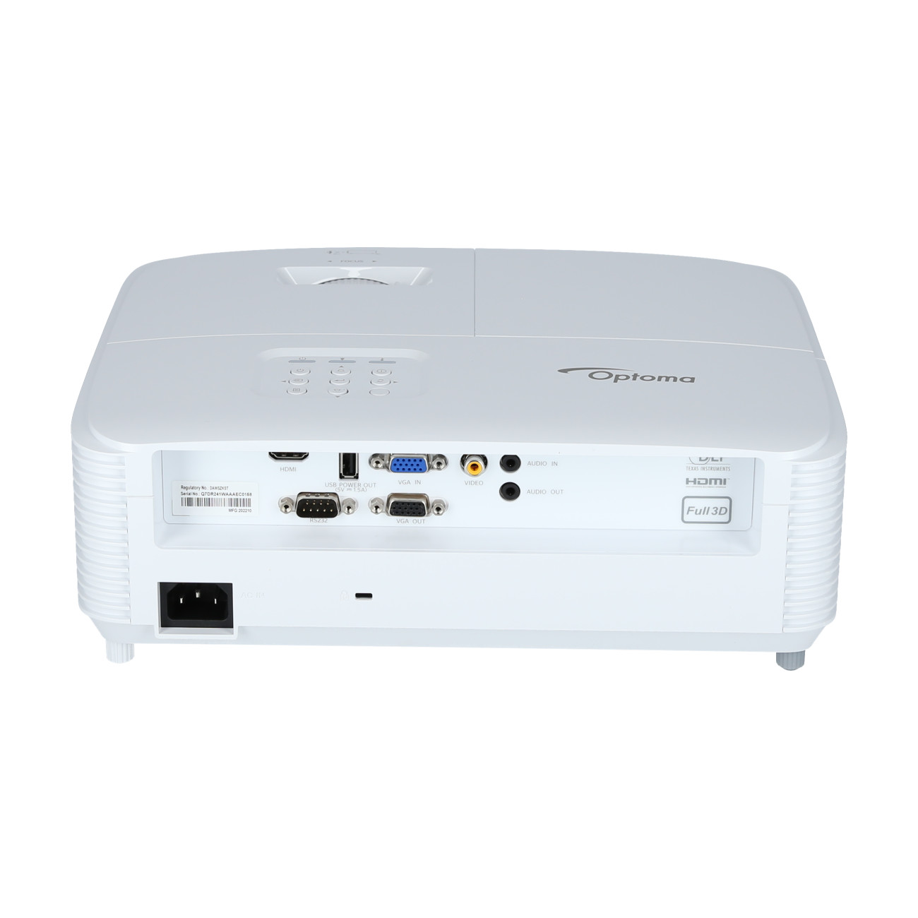 Optoma-W309ST-Kurzdistanz-Beamer-mit-3800-Lumen-und-kraftvollem-Sound-fur-Business-und-Unterricht-Demoware-Platin
