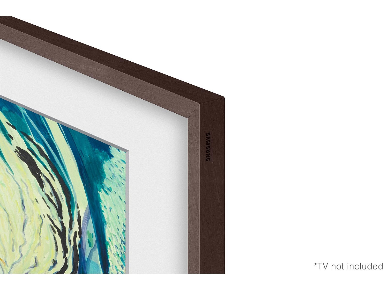 Samsung-The-Frame-55-Rahmen-Modern-in-Braun