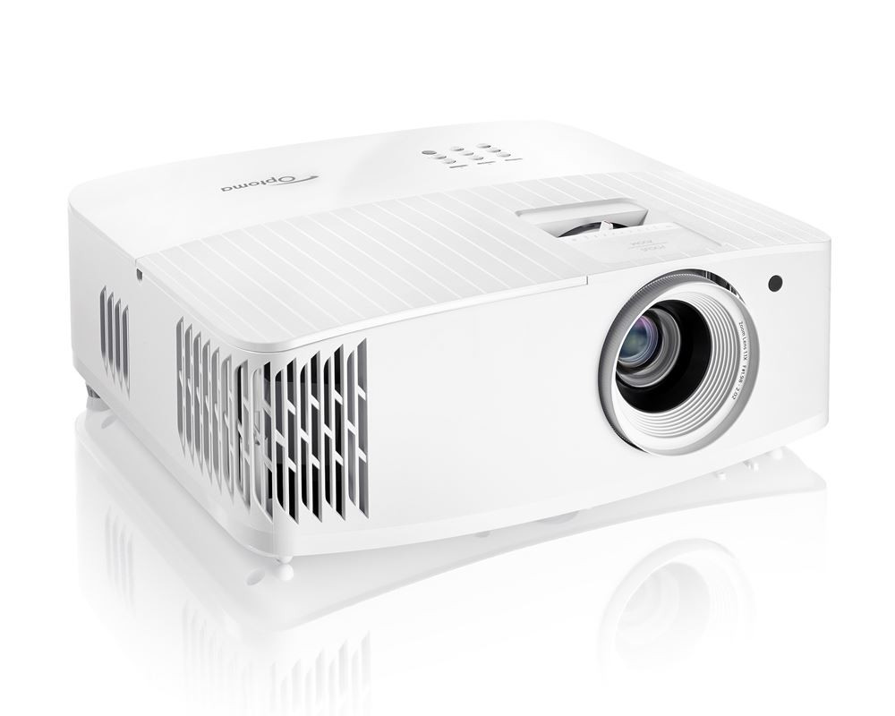 Optoma-4K400X-4K-Beamer-mit-4000-Lumen-und-4-2ms-Input-Lag-fur-flexible-Anwendungen-in-Klassenzimmern-und-Konferenzraumen-Demoware-Platin