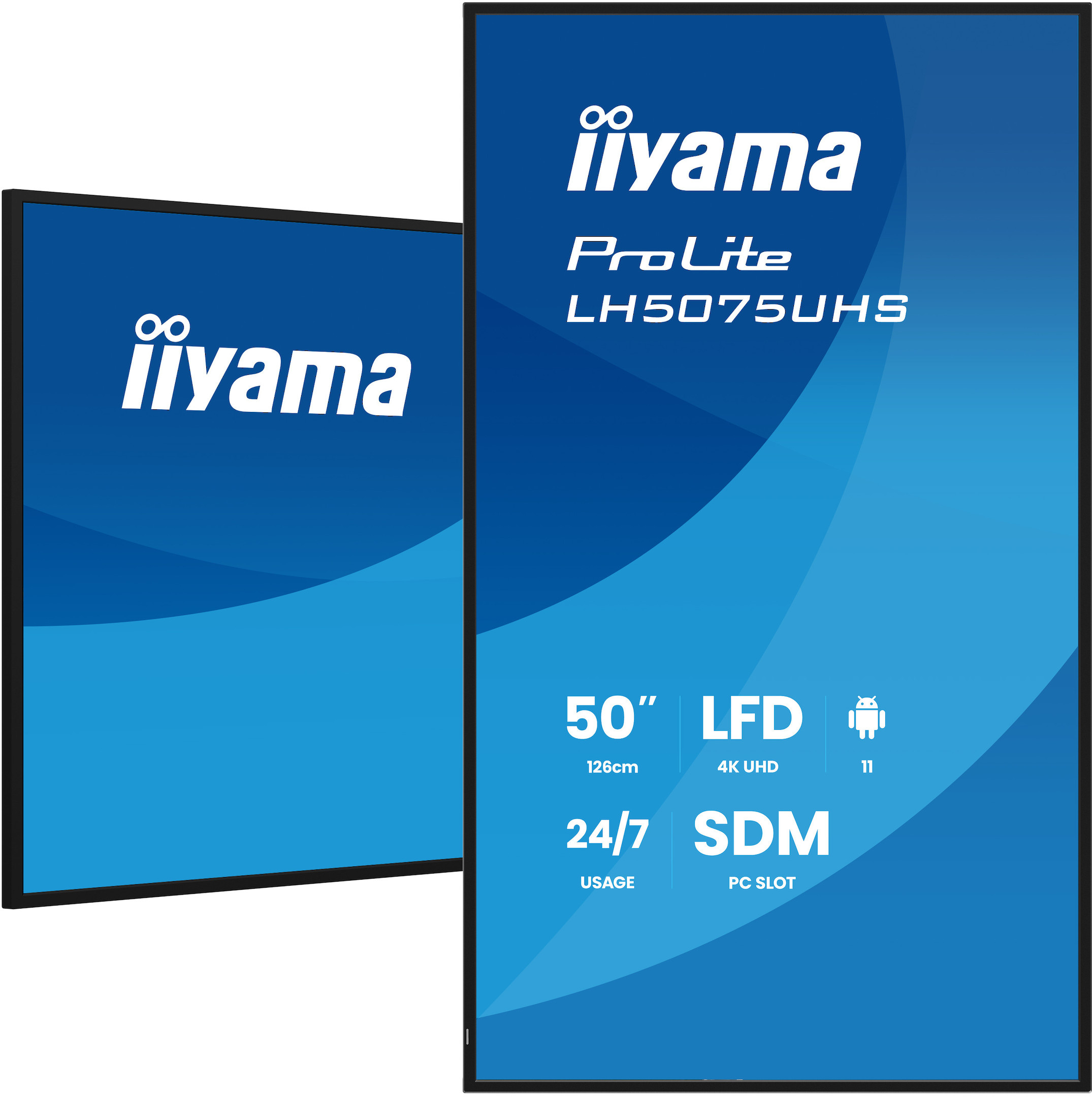 iiyama-ProLite-LH5075UHS-B2AG-50-inch-digital-signage-scherm-met-4K-UHD-24-7-Android-OS-en-een-Intel-R-SDM-sleuf