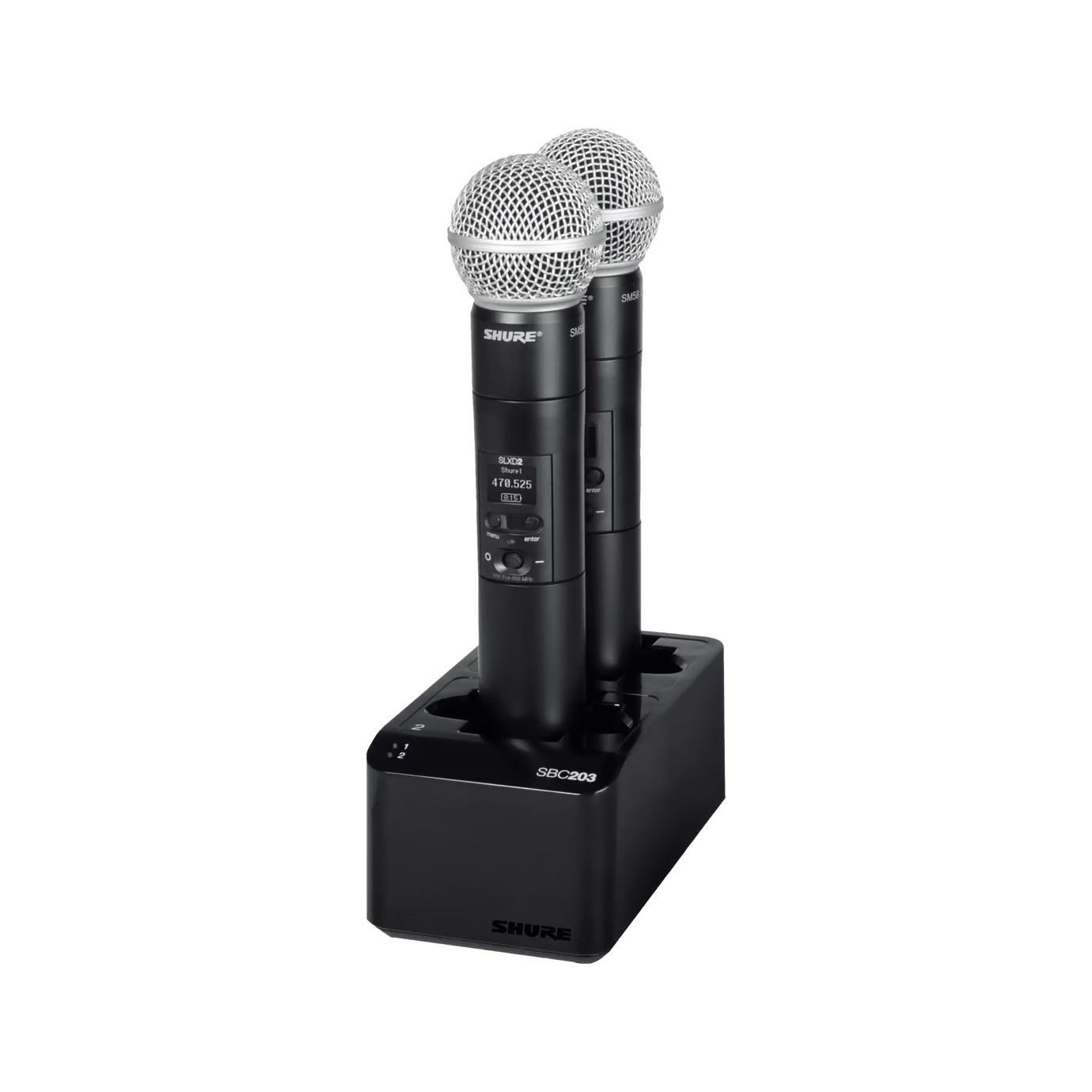 Shure-SBC203-2-fach-Ladestation-fur-SB903-Lithium-Ionen-Akkus-Demoware