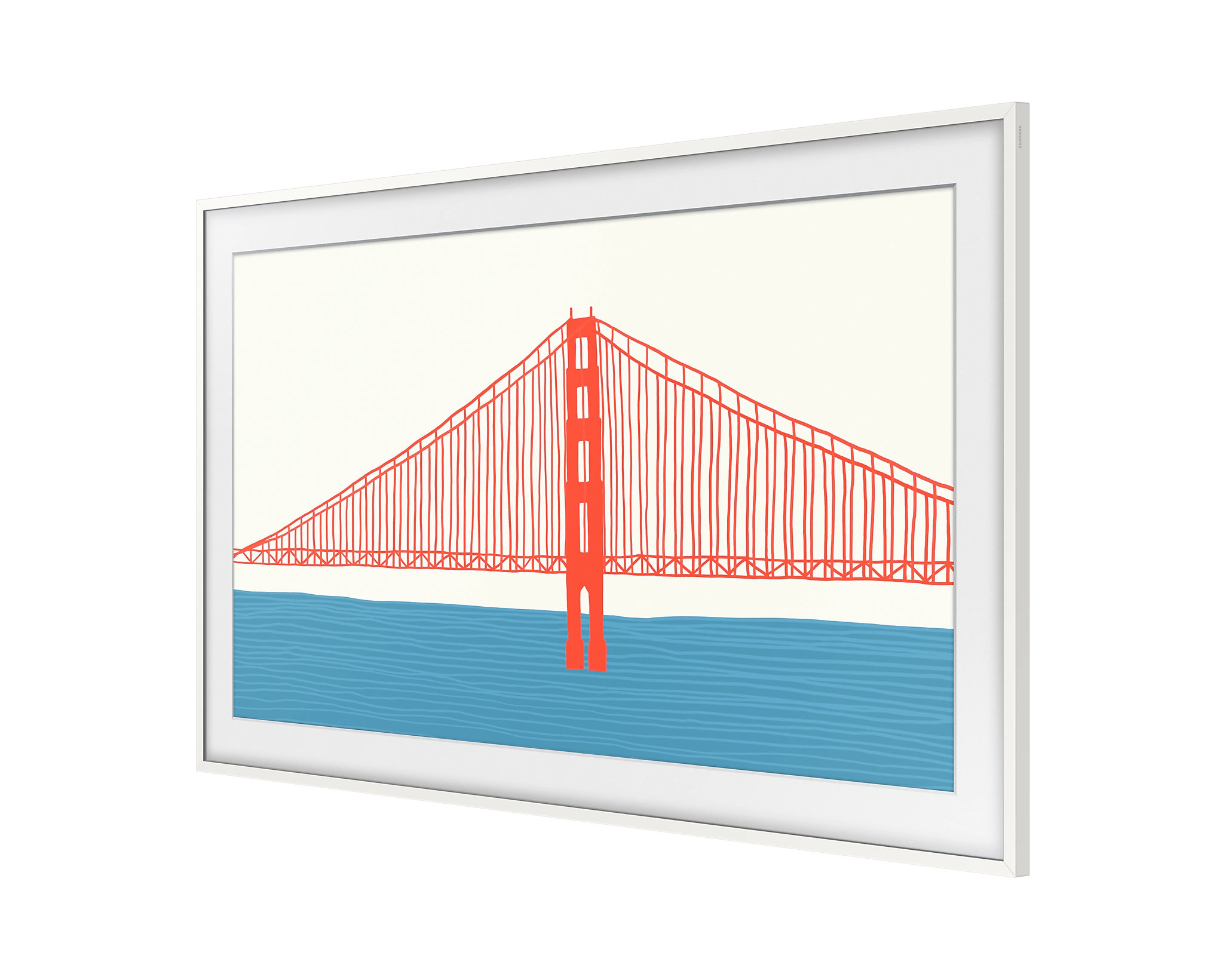 Samsung-The-Frame-50-Rahmen-Modern-in-Weiss-Demoware